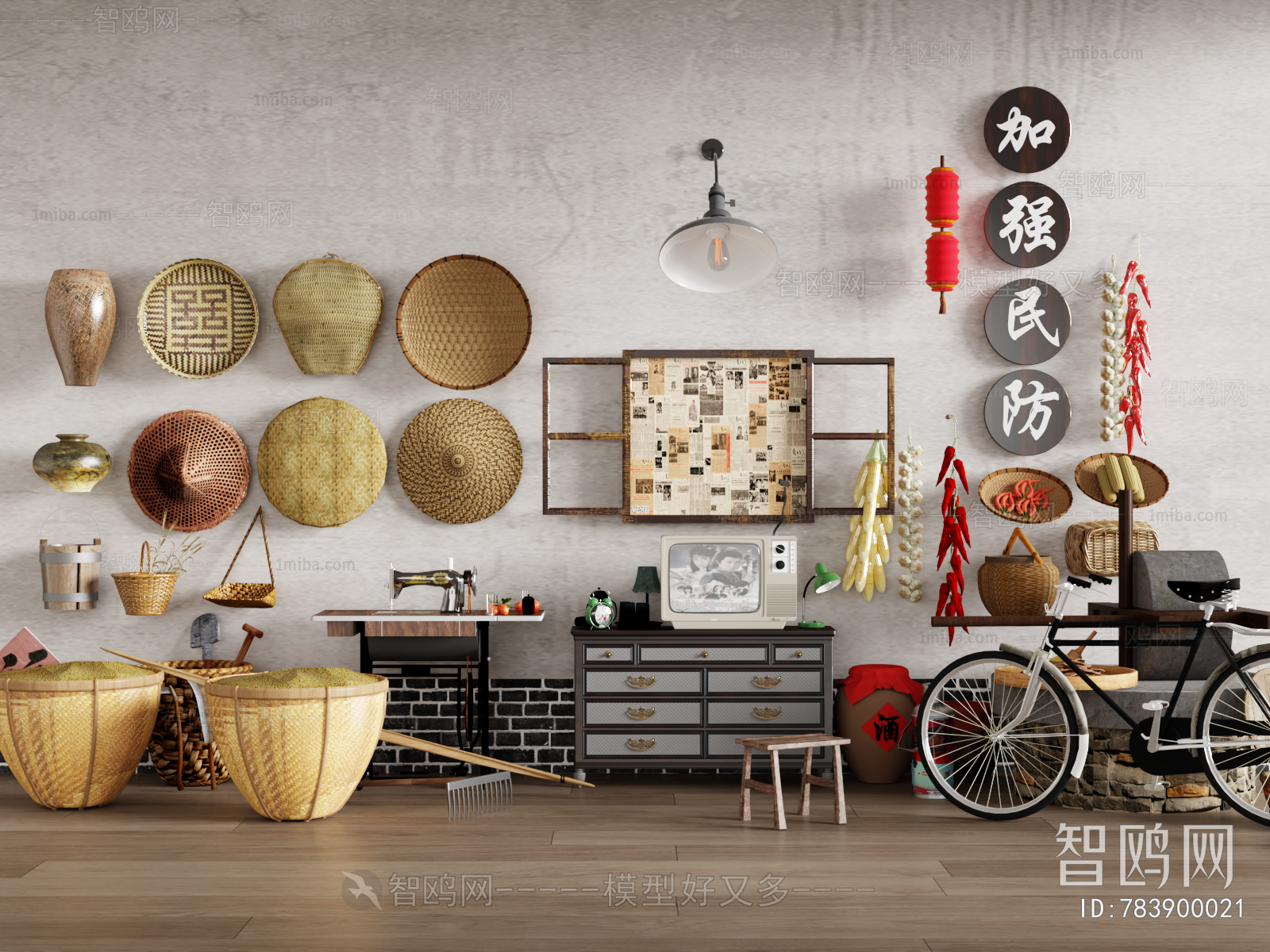 Chinese Style Country Style Retro Style Wall Decoration