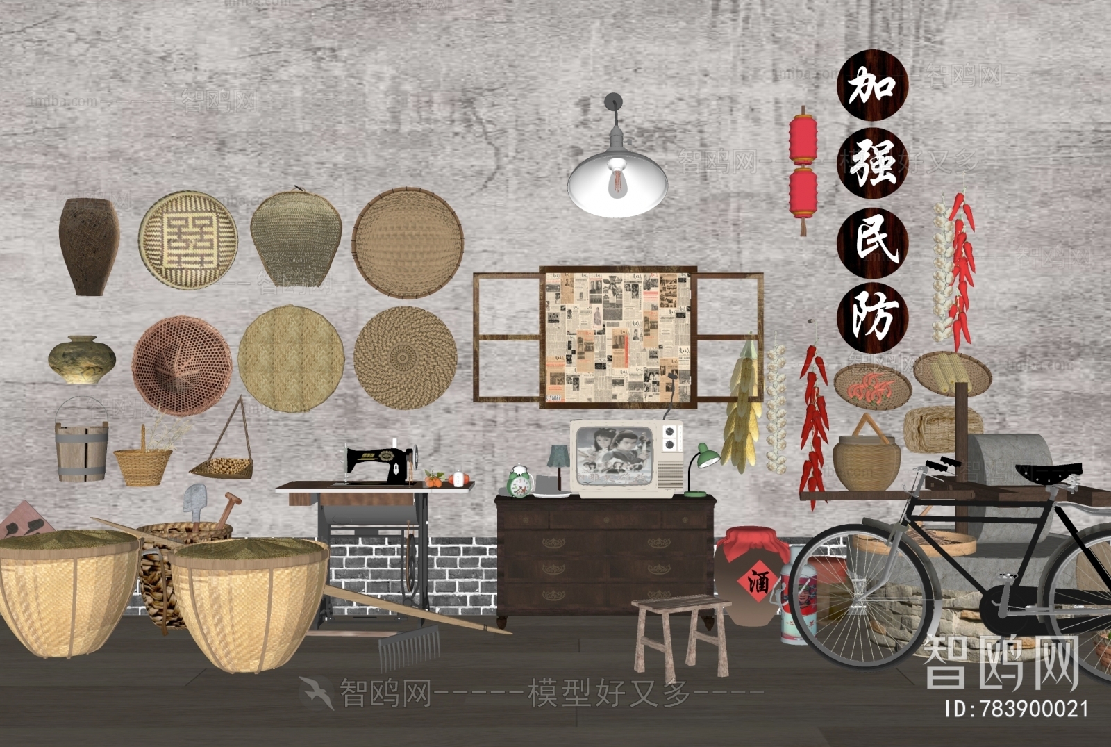 Chinese Style Country Style Retro Style Wall Decoration
