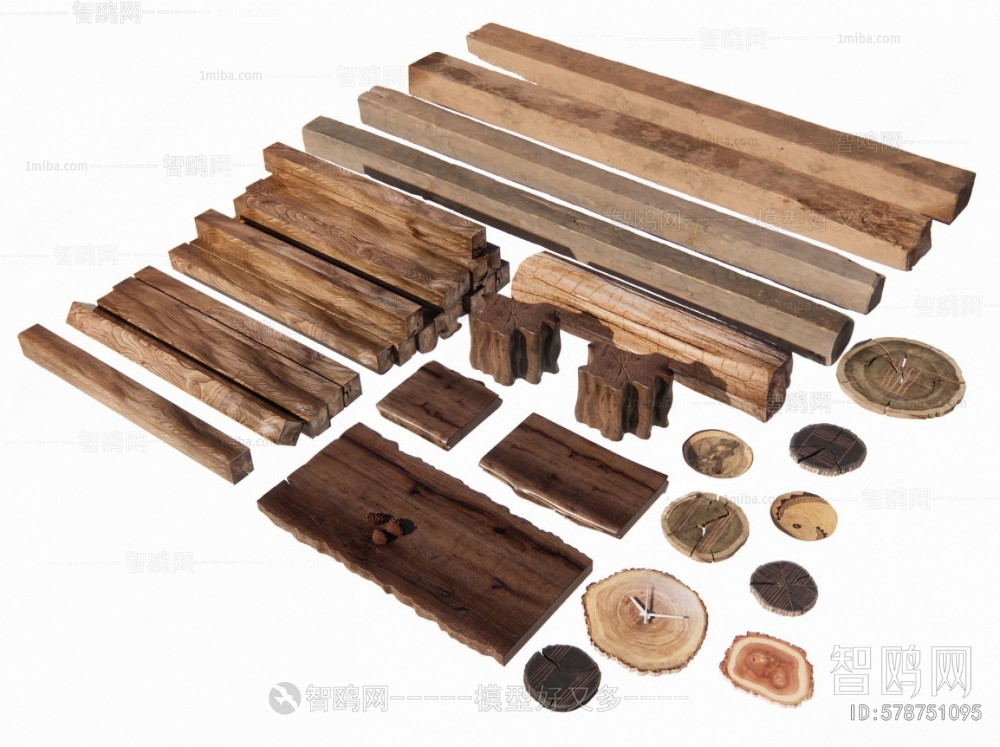 现代木头 旧木板 树桩