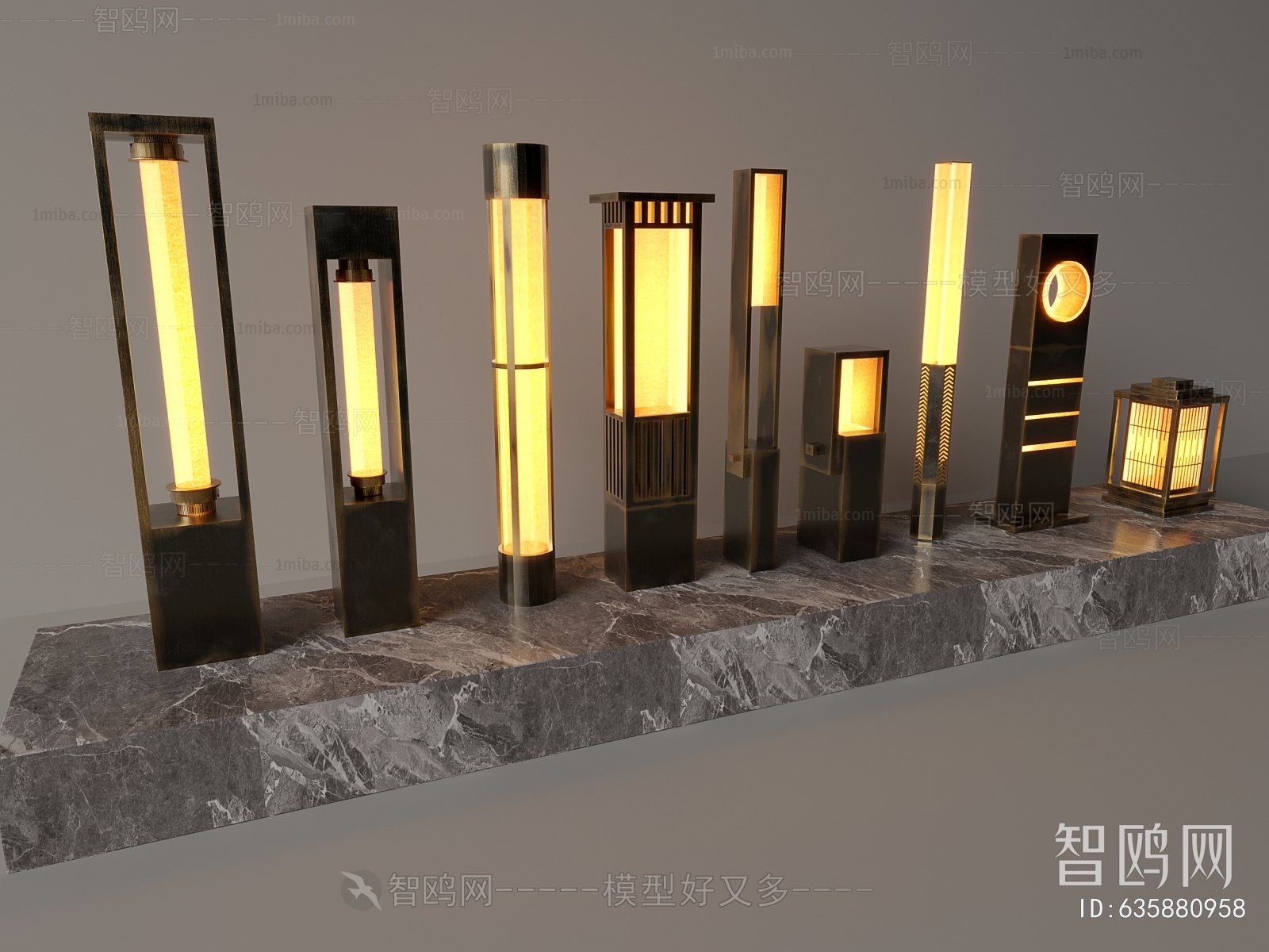 Modern Chinese Style Outdoor Light