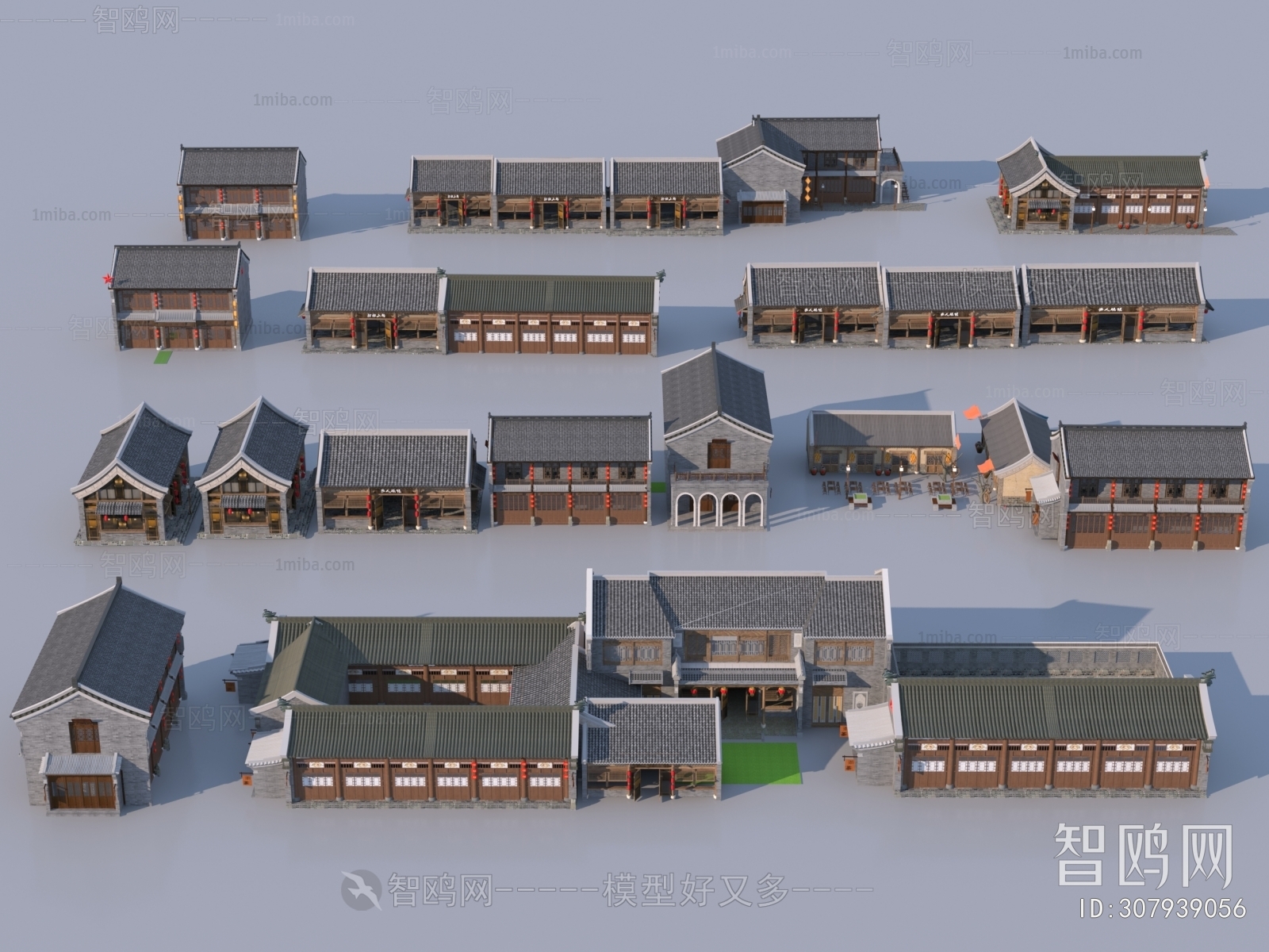 Chinese Style Architectural Bird's-eye View Planning