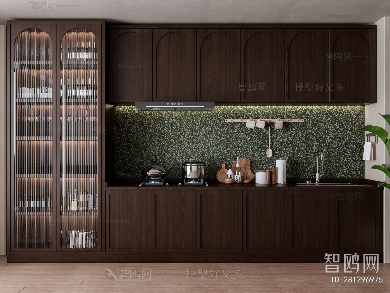 Retro Style Kitchen Cabinet