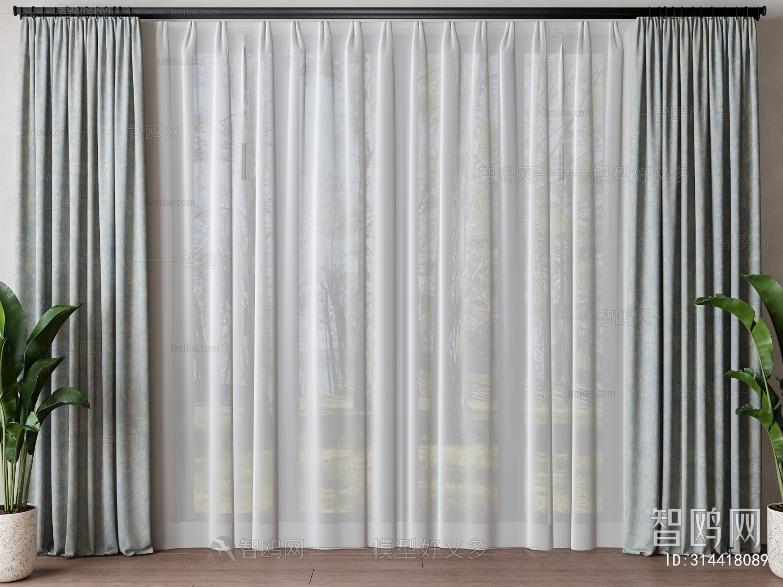 Modern Simple European Style The Curtain