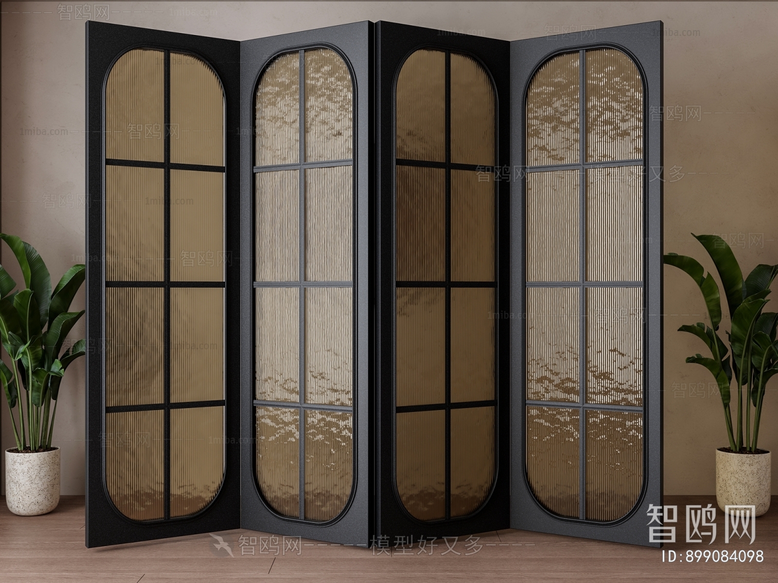 French Style Glass Screen Partition