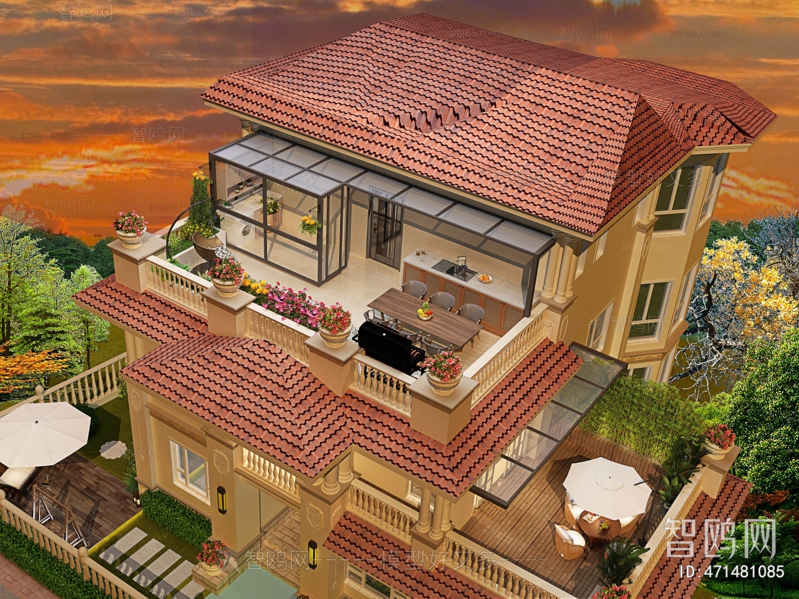 Simple European Style Detached Villa