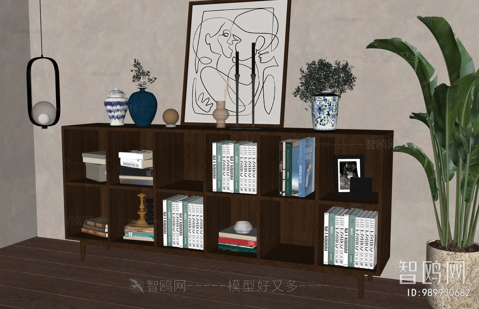 Wabi-sabi Style Bookcase