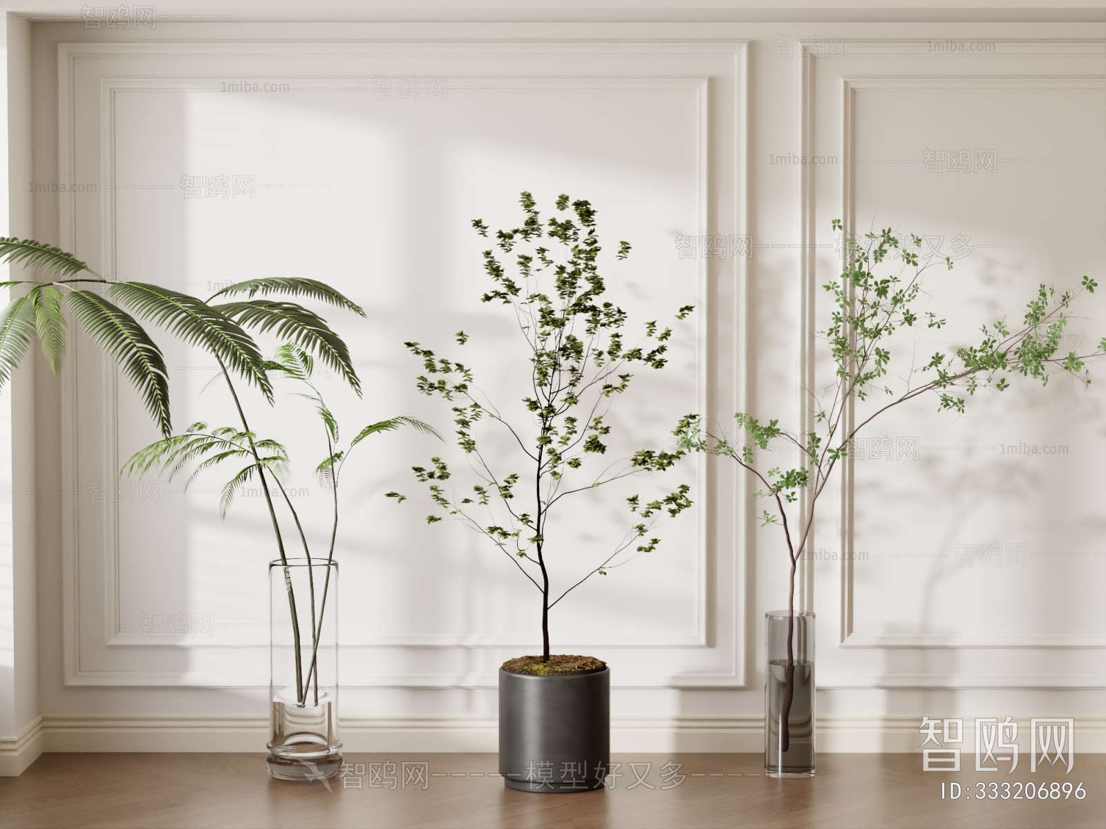 Modern Ground Green Plant Potted Plants