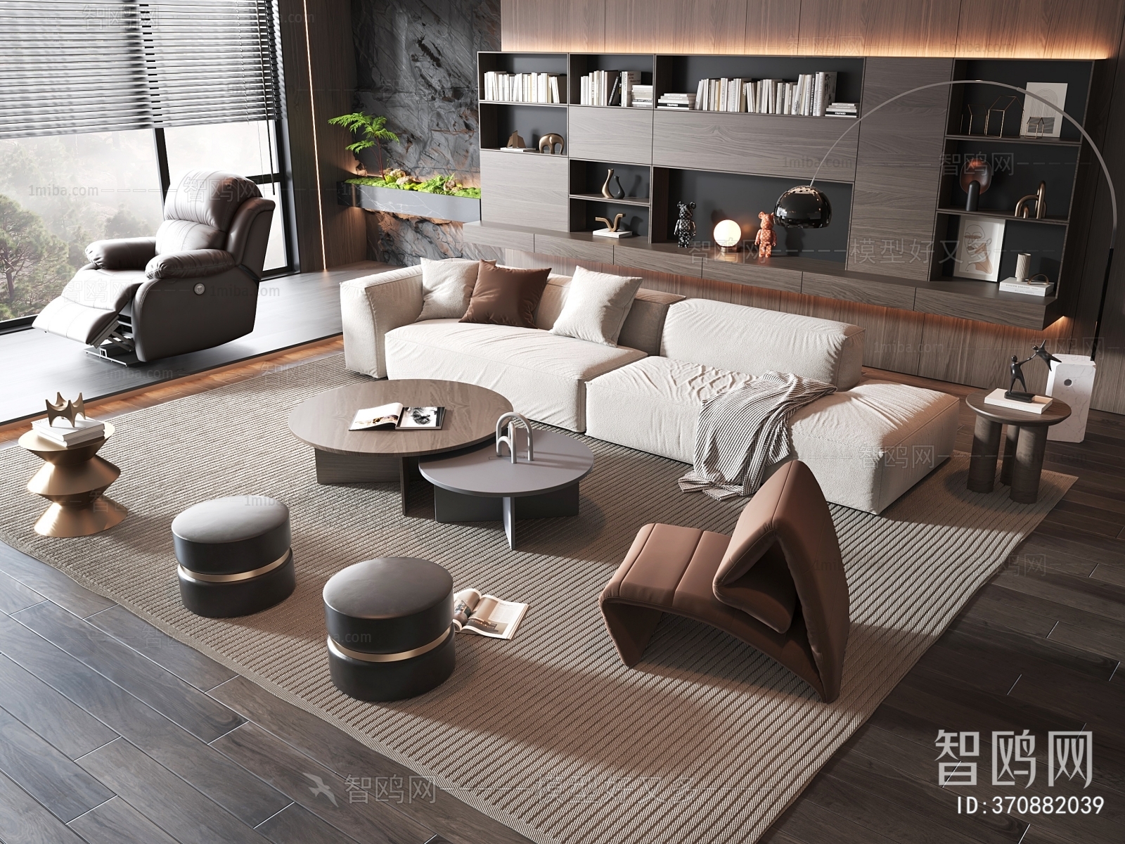 Minotti 现代沙发茶几组合