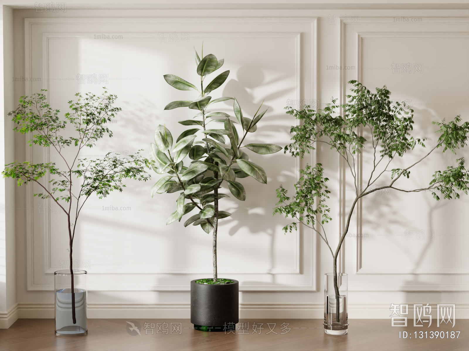 Modern Ground Green Plant Potted Plants