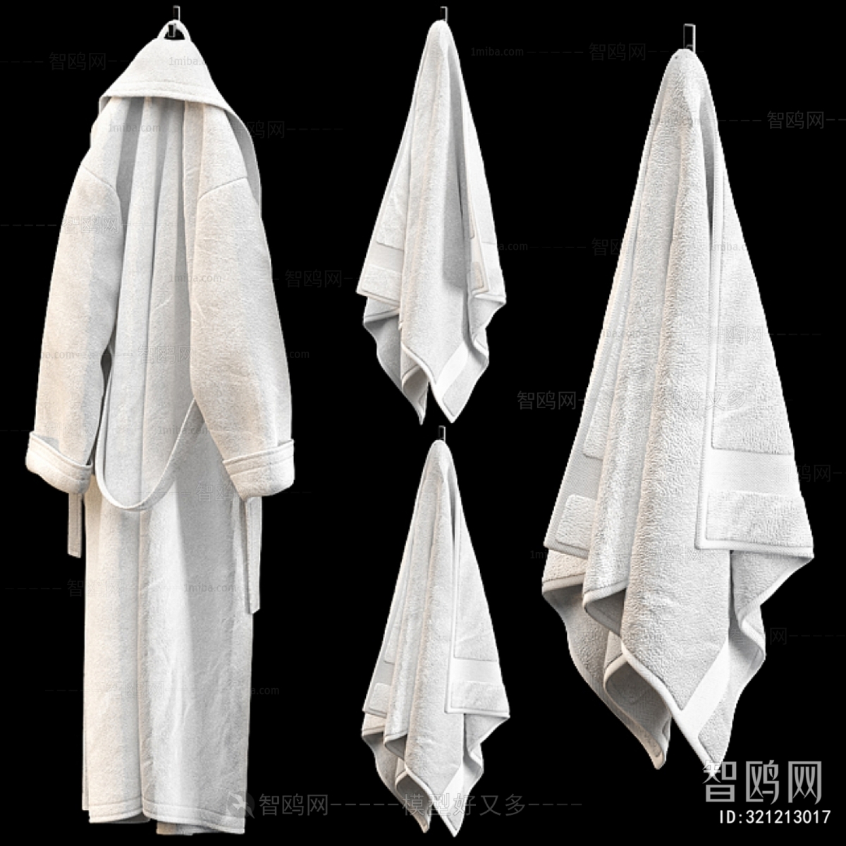 现代浴袍毛巾