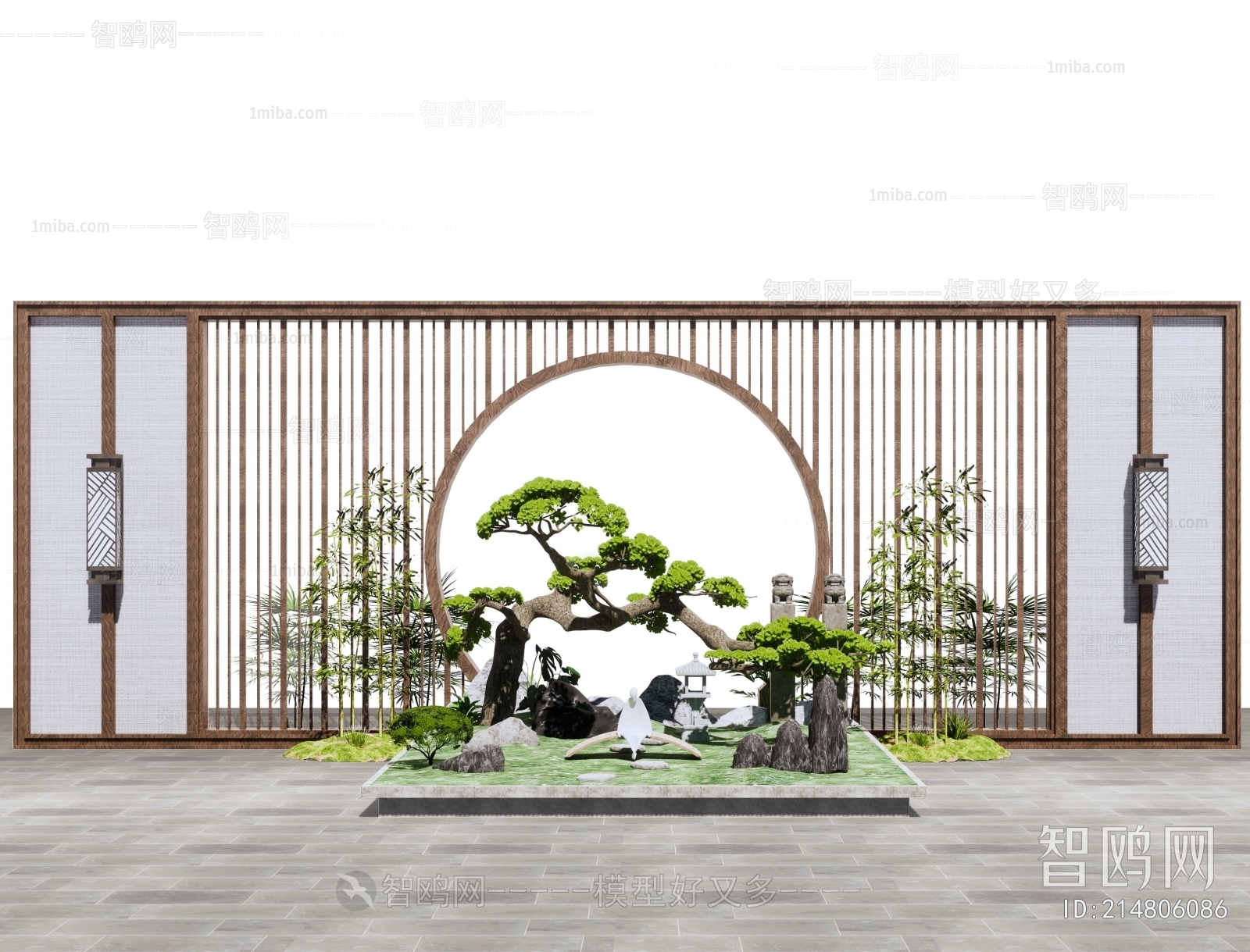 New Chinese Style Landscape Wall