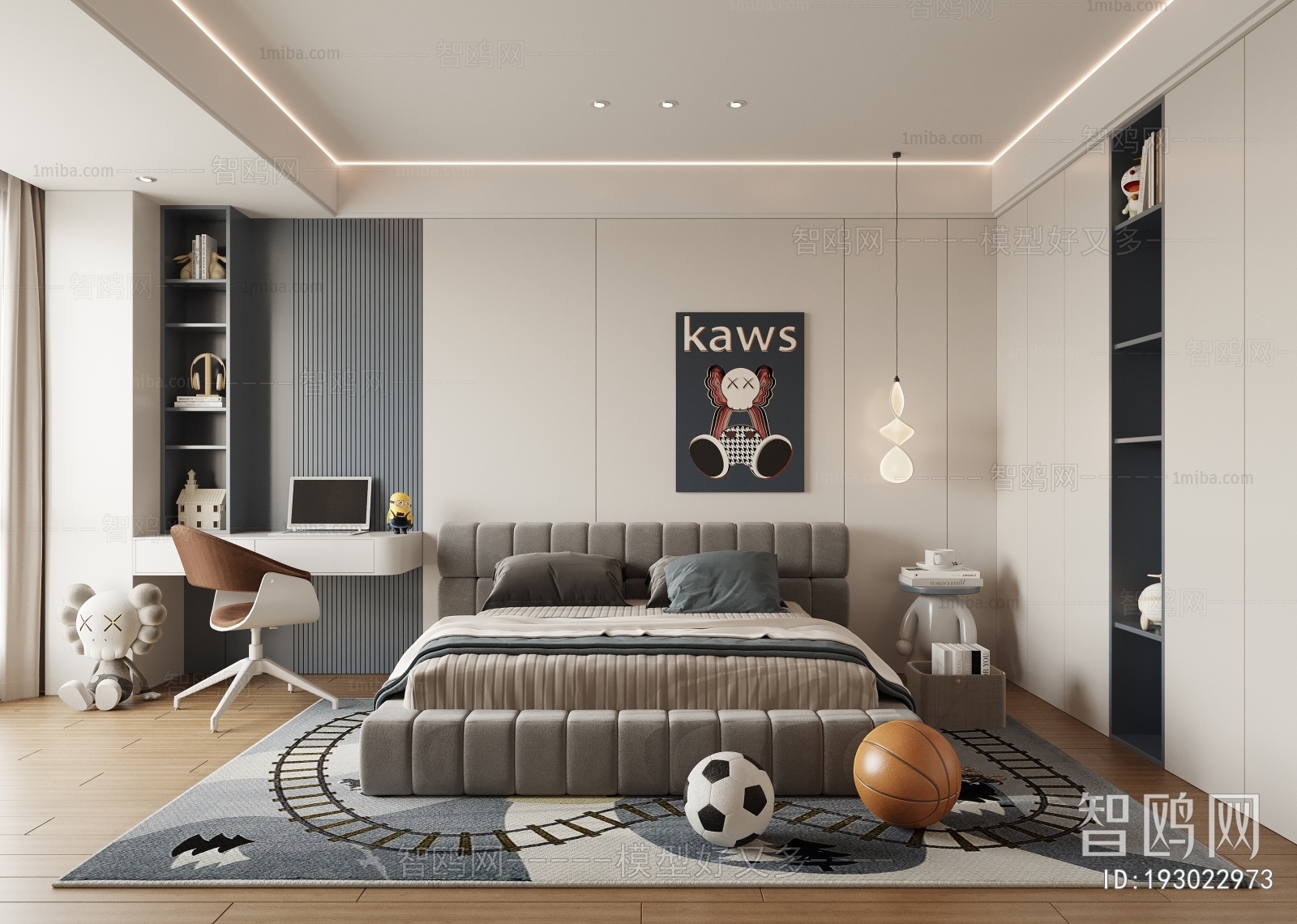 Modern Boy's Room And Son's Room