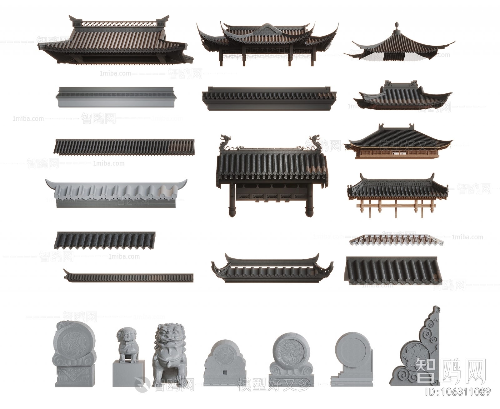 New Chinese Style Chinese Style Building Component