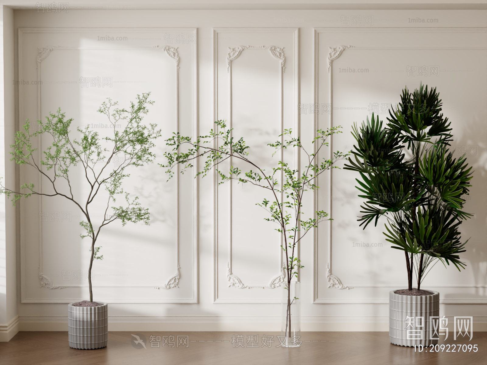 Modern Ground Green Plant Potted Plants