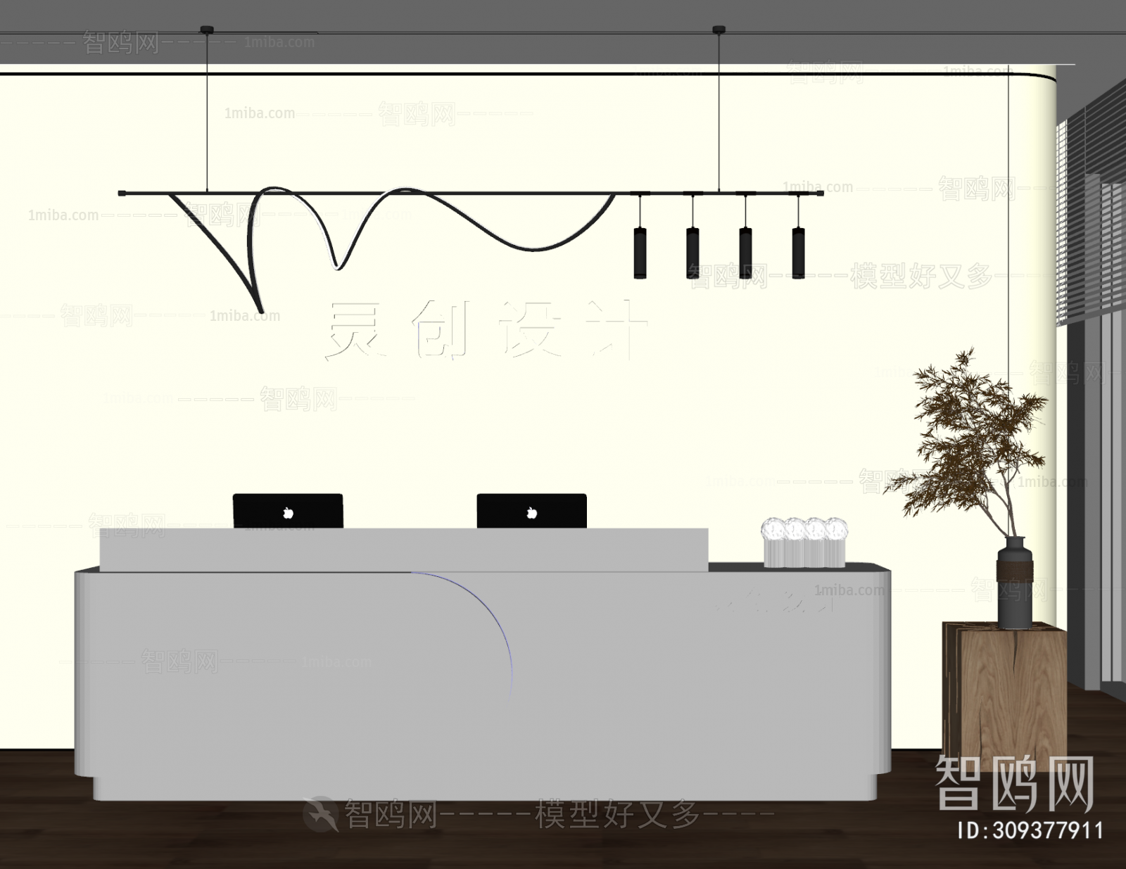 现代办公前台