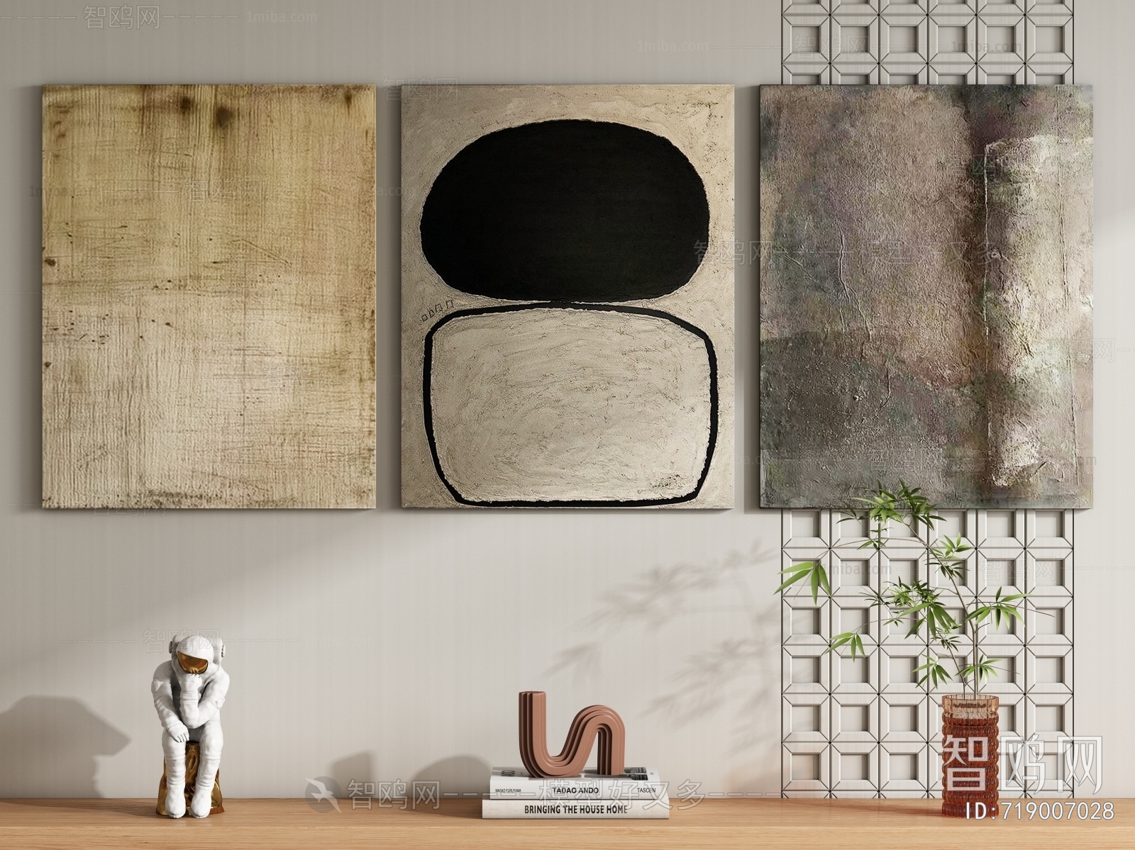 Modern Wabi-sabi Style Painting