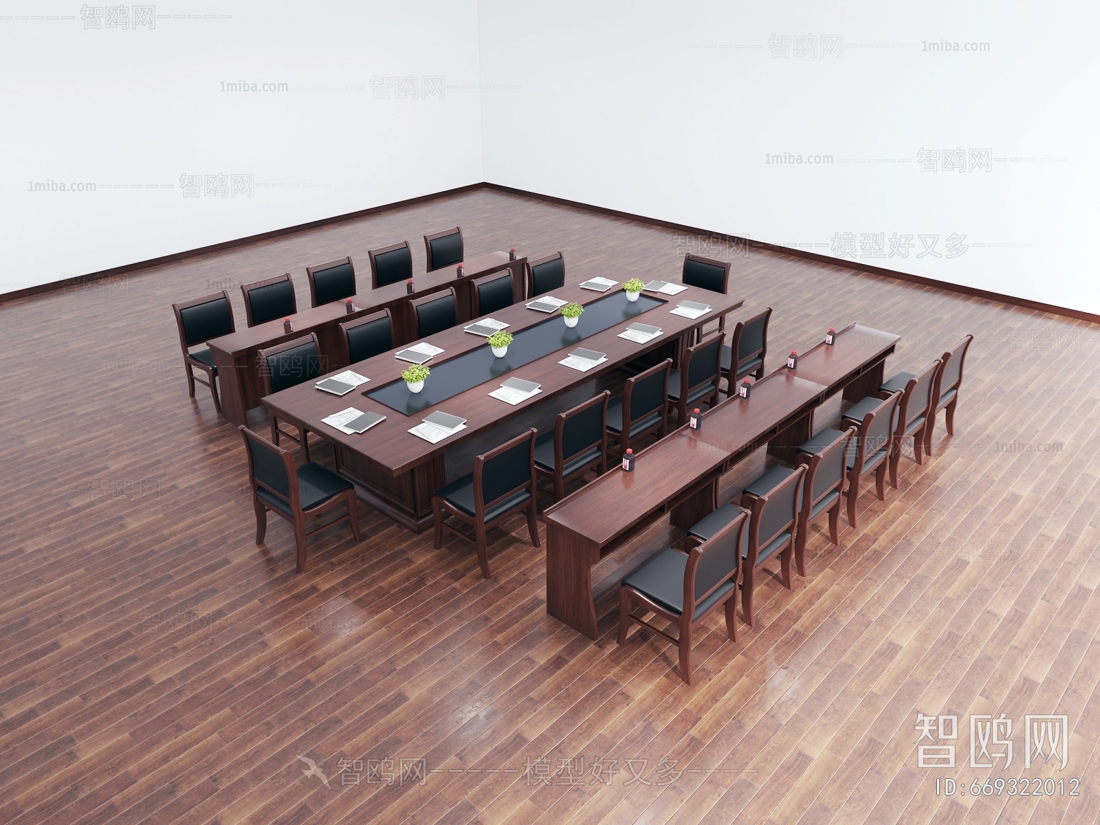 新中式党政会议桌椅