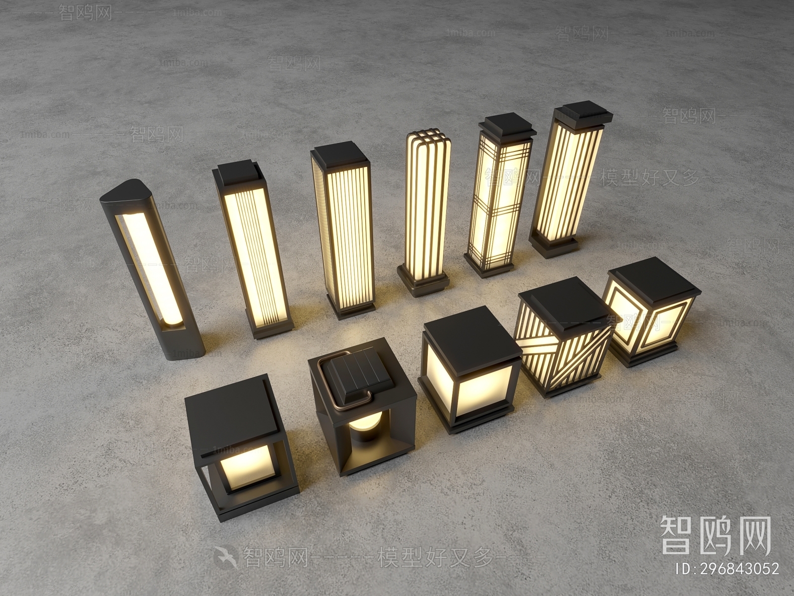 Modern Chinese Style Outdoor Light