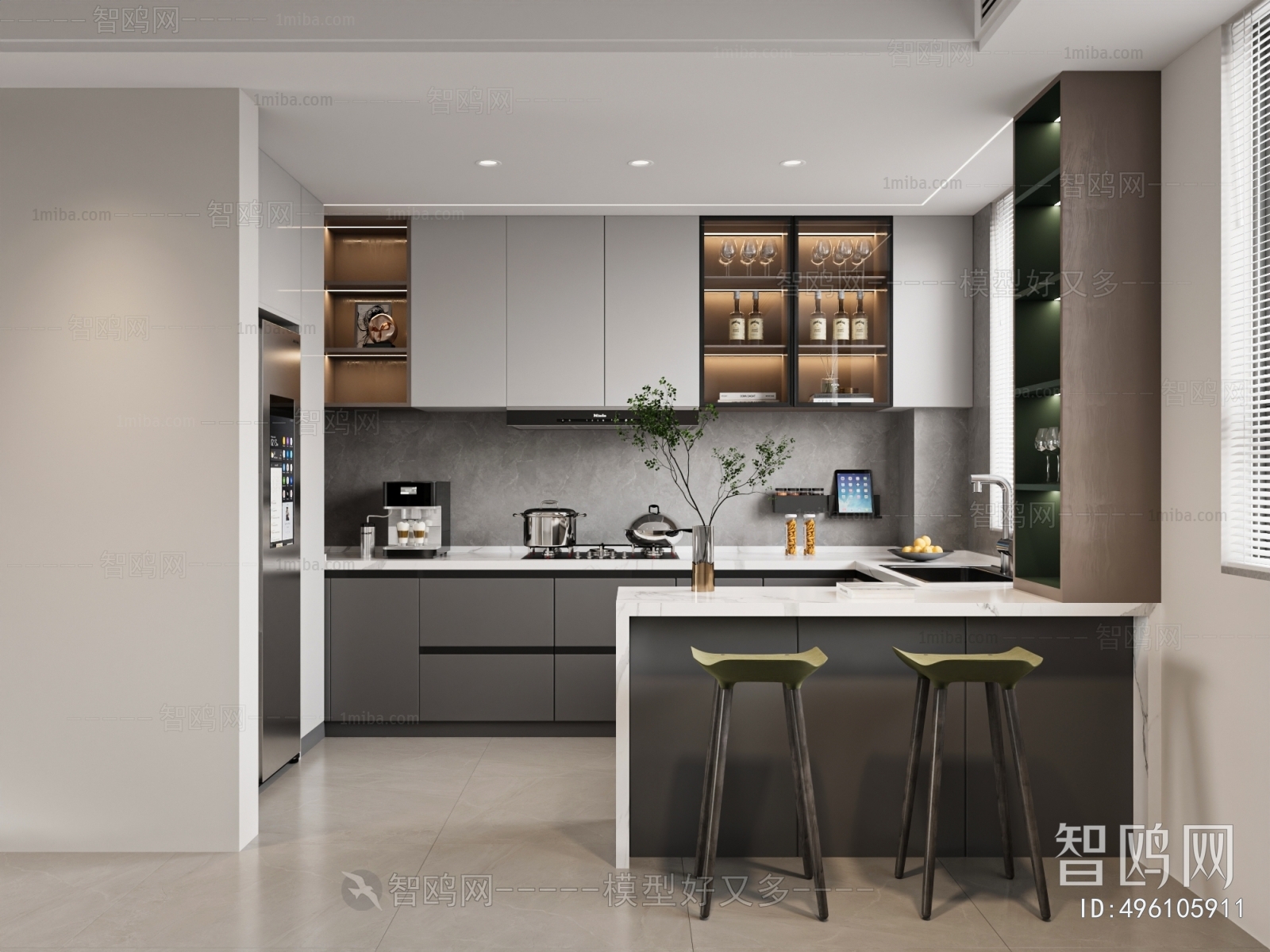 Modern Open Kitchen