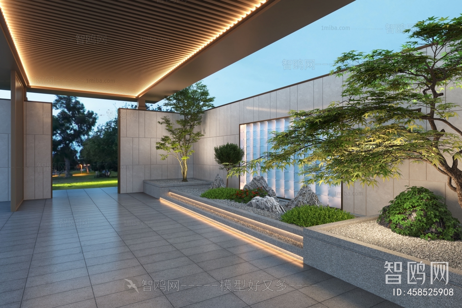 Modern Courtyard/landscape