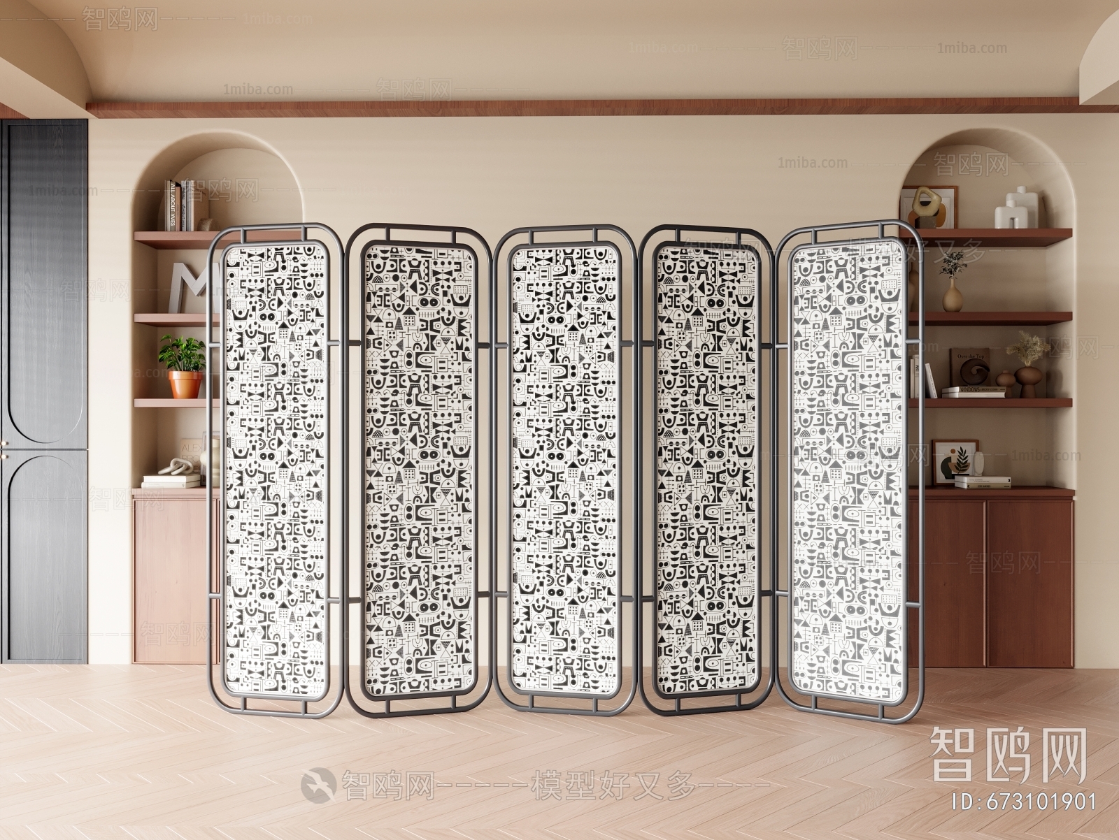 French Style Glass Screen Partition