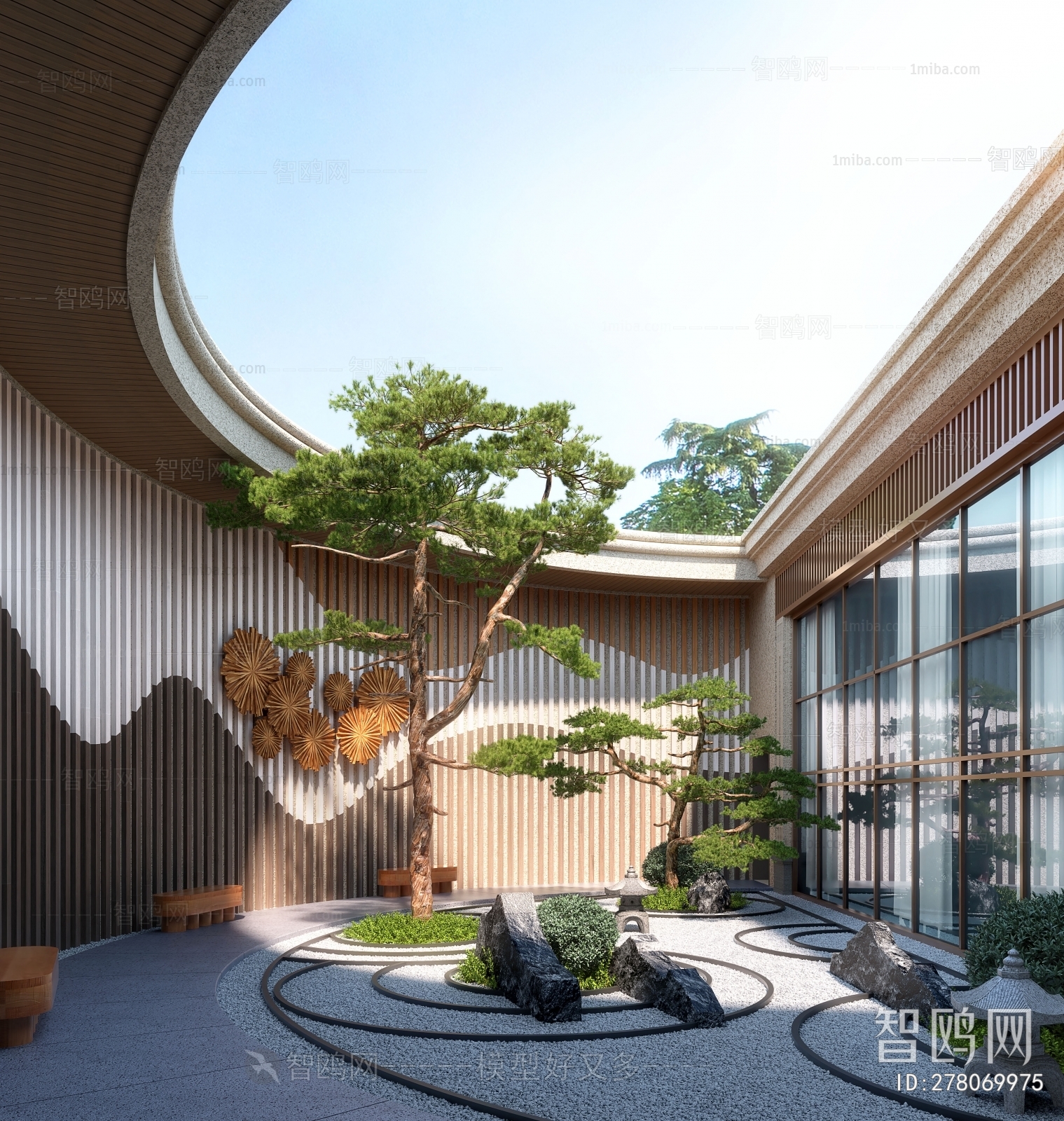 新中式庭院天井景观