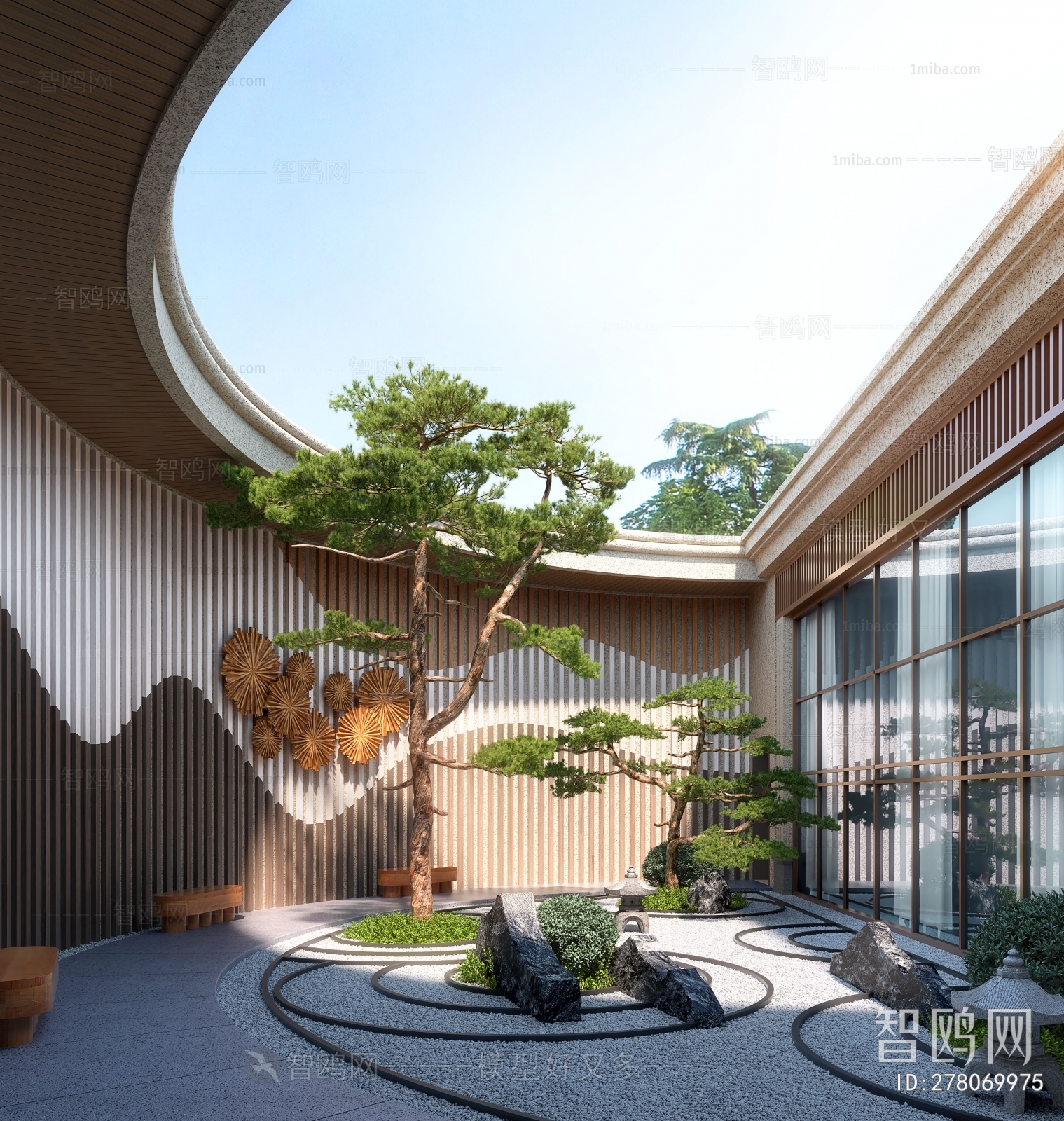 New Chinese Style Courtyard/landscape