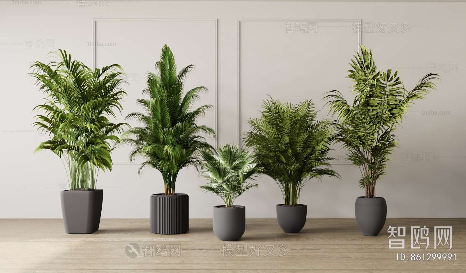 Modern Ground Green Plant Potted Plants