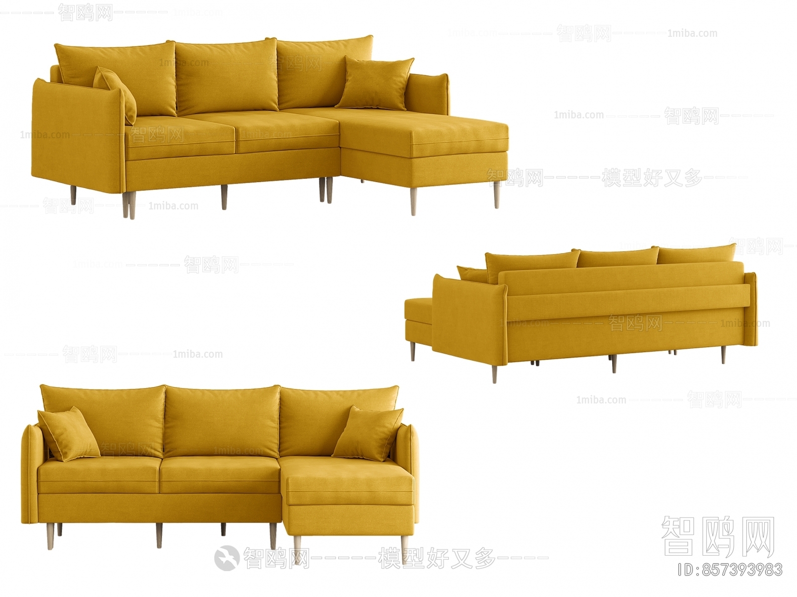 Nordic Style Corner Sofa