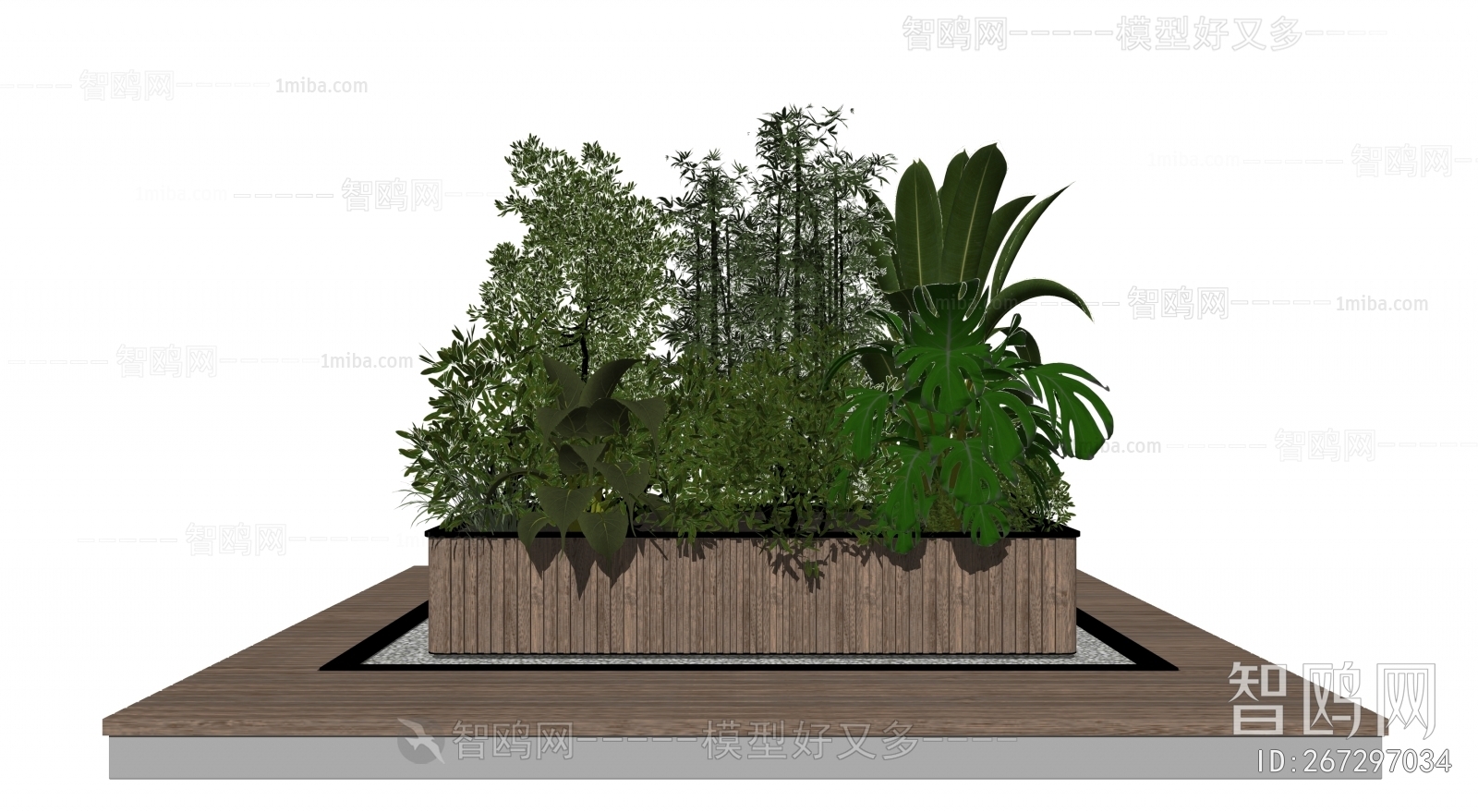 现代户外花箱 绿植景观小品