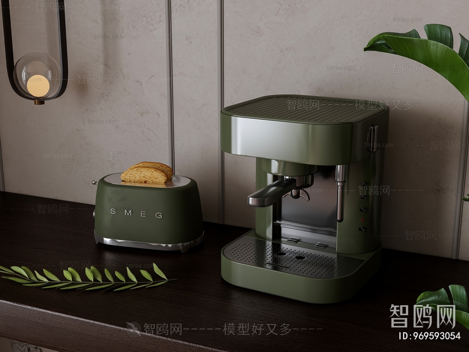Retro Style Kitchen Electric Coffee Machine