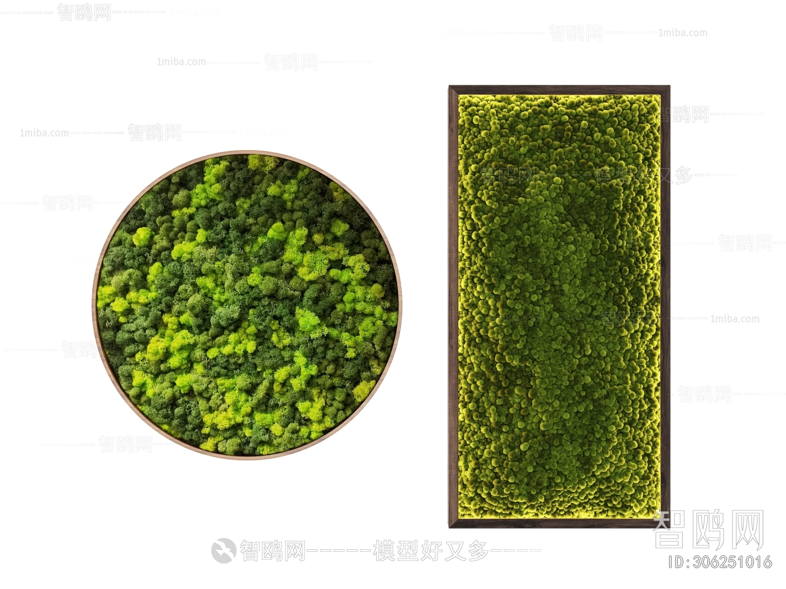 现代苔藓绿植墙