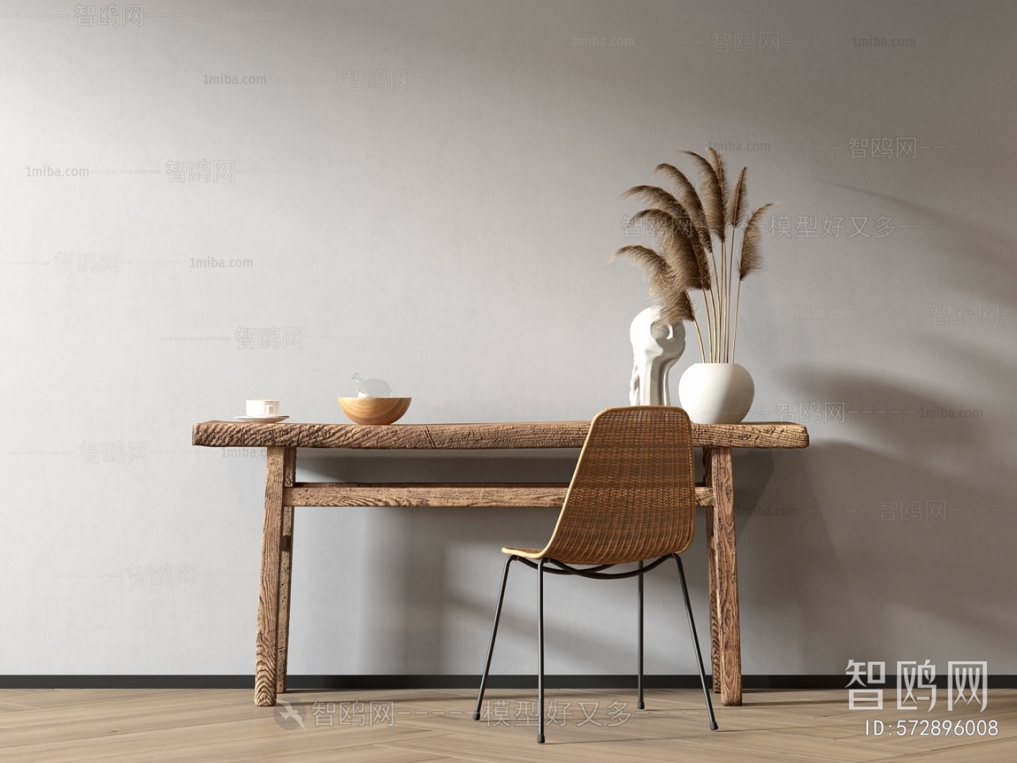 Wabi-sabi Style Leisure Table And Chair