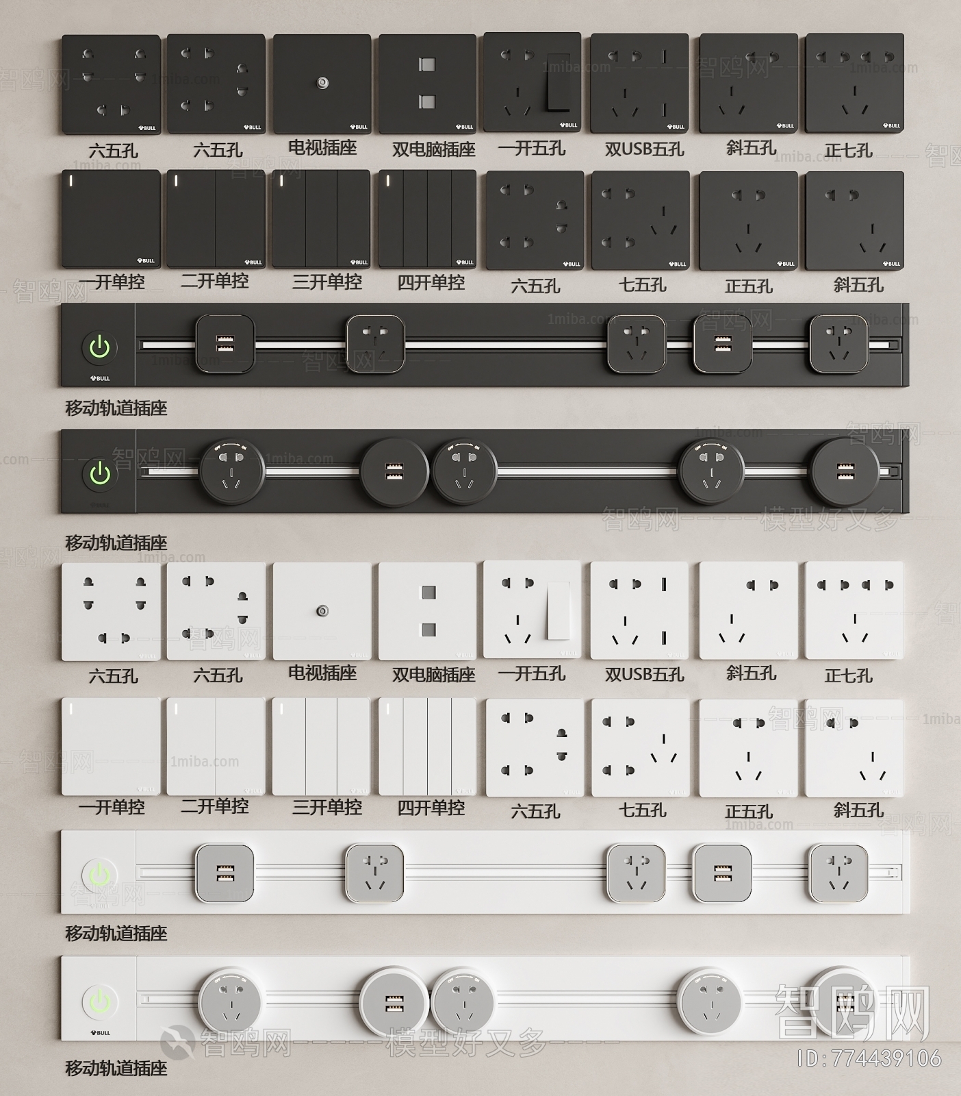 Modern Switch Socket Panel