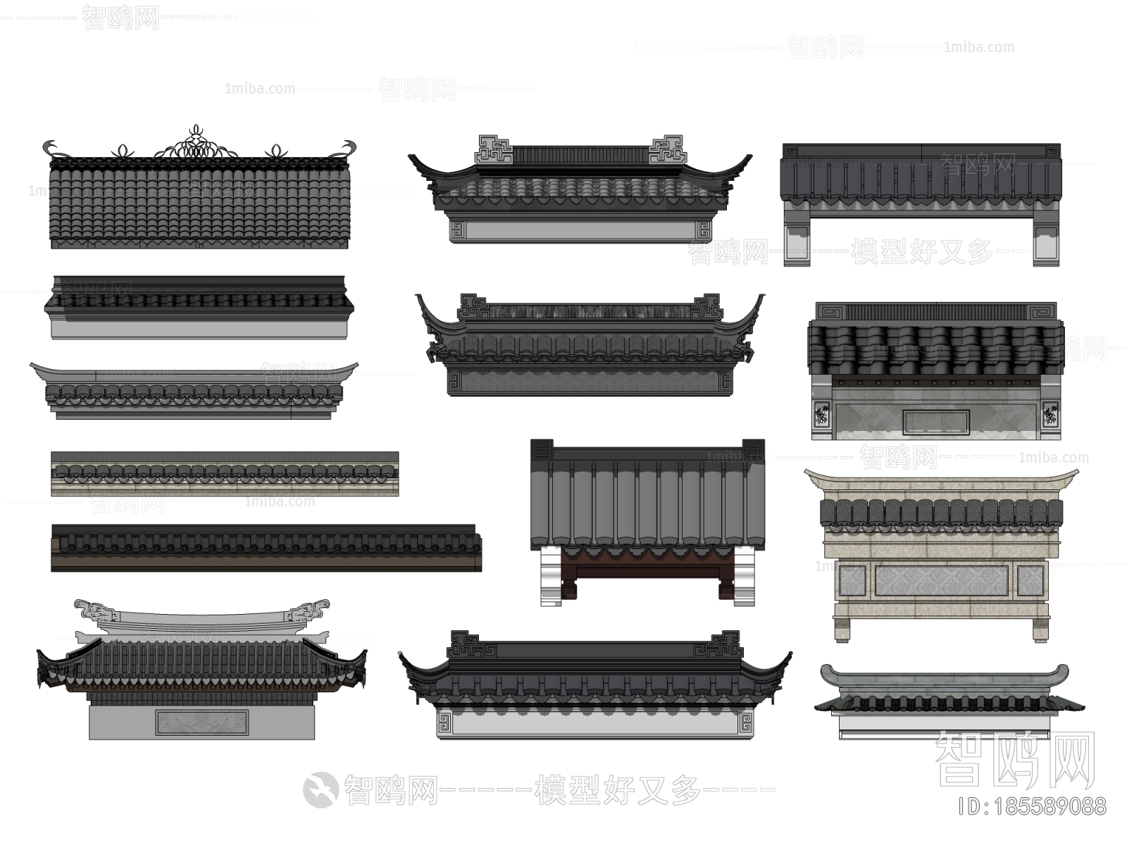 Chinese Style Building Component