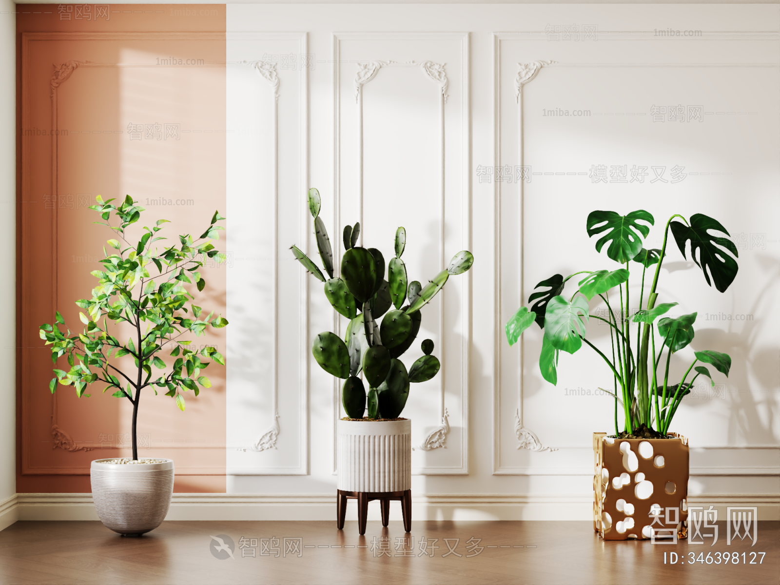 Modern Ground Green Plant Potted Plants