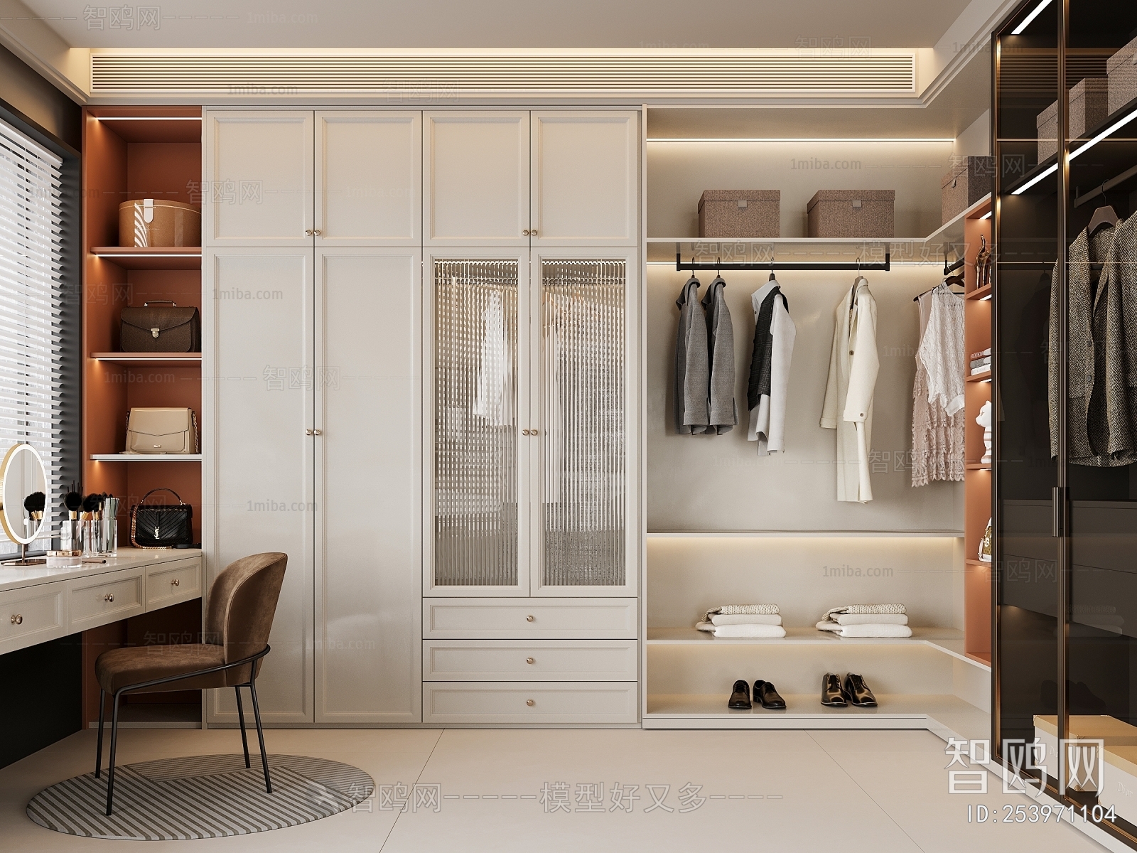 Modern Clothes Storage Area