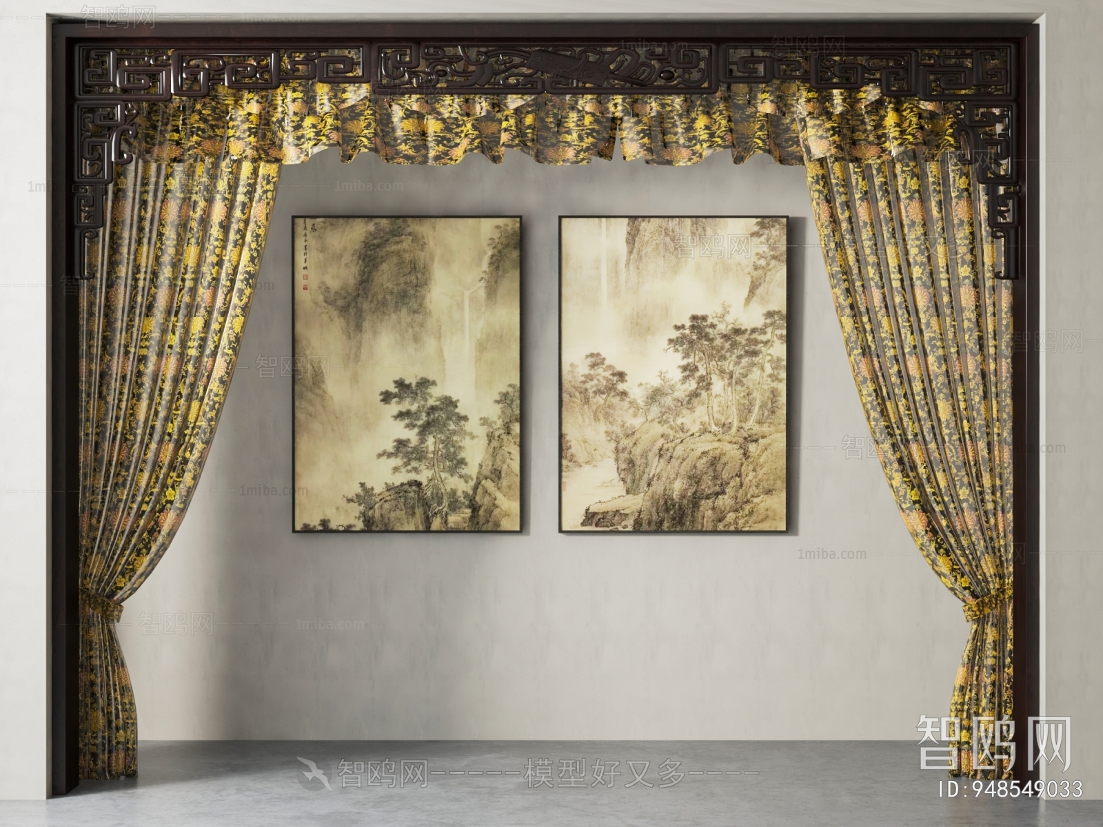 New Chinese Style Chinese Style The Curtain