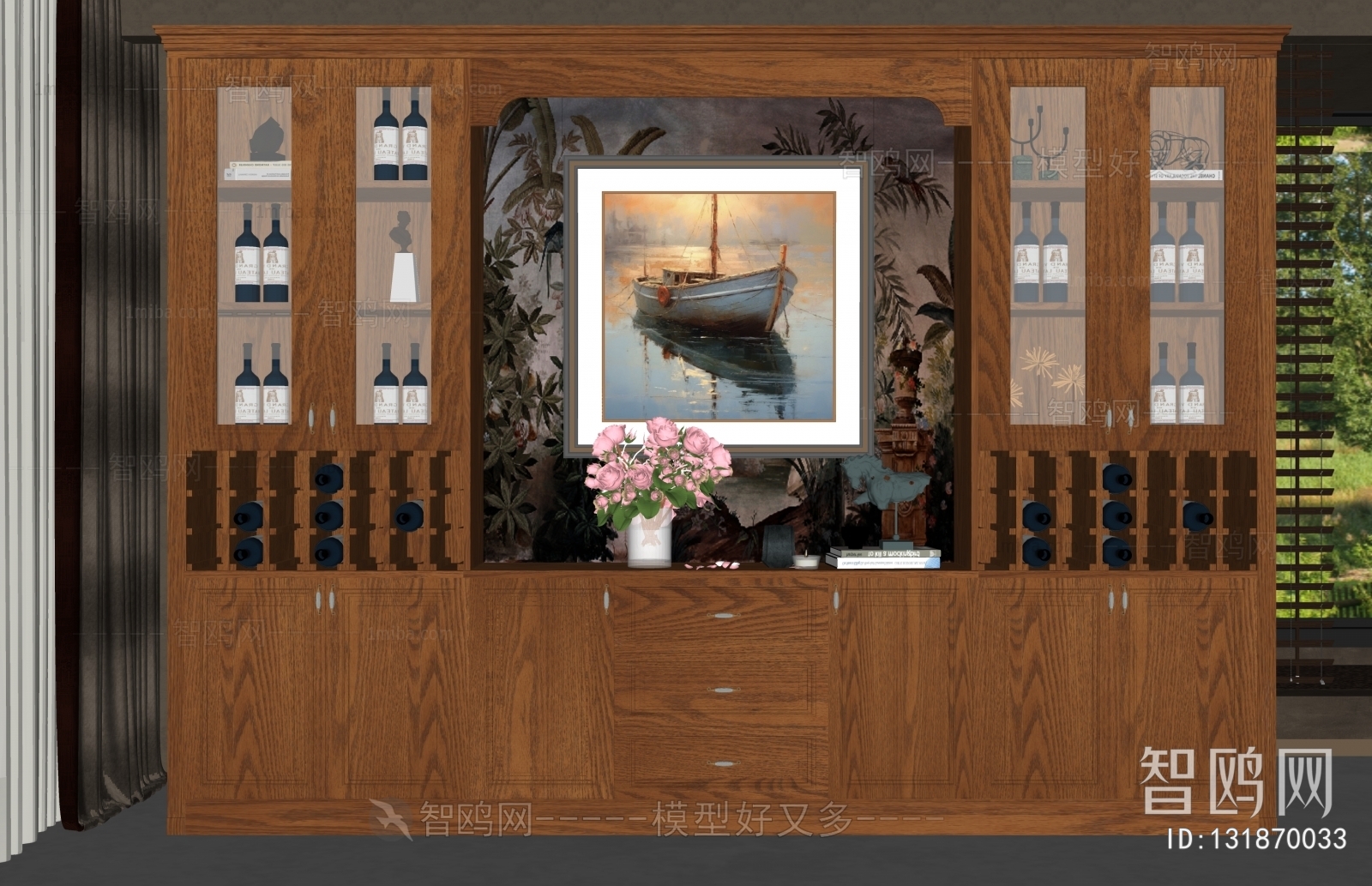 American Style Wine Cabinet