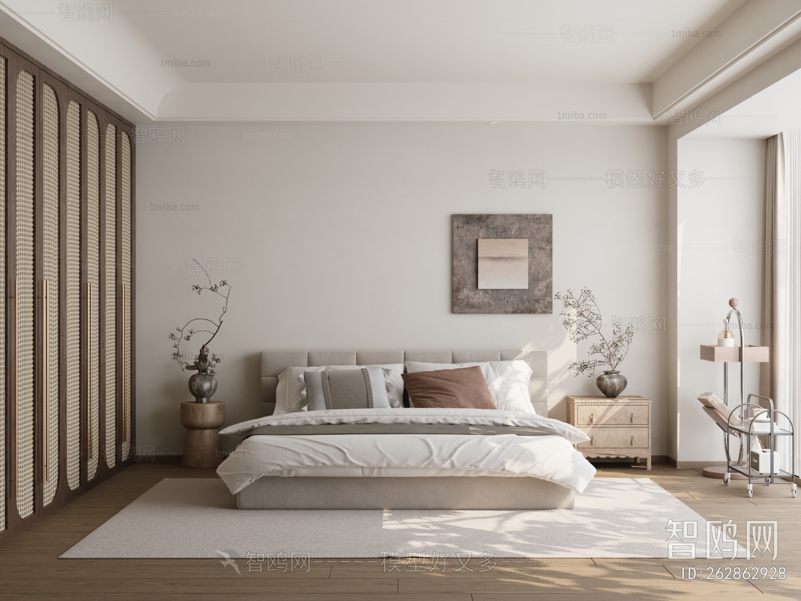 Modern Wabi-sabi Style Bedroom