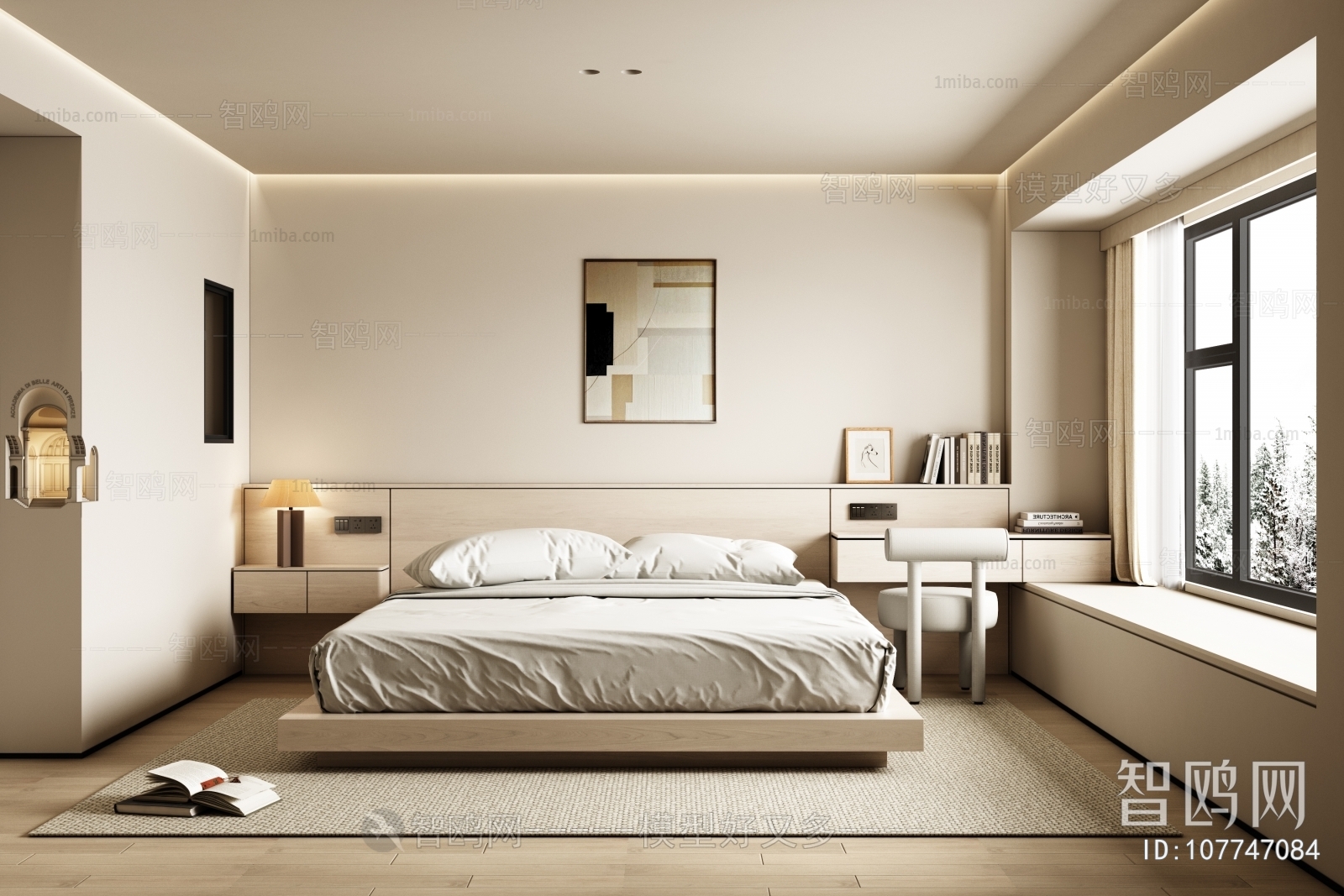 Modern Wabi-sabi Style Bedroom