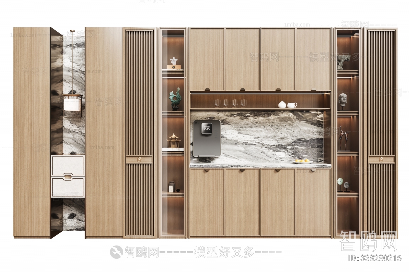 New Chinese Style Wine Cabinet