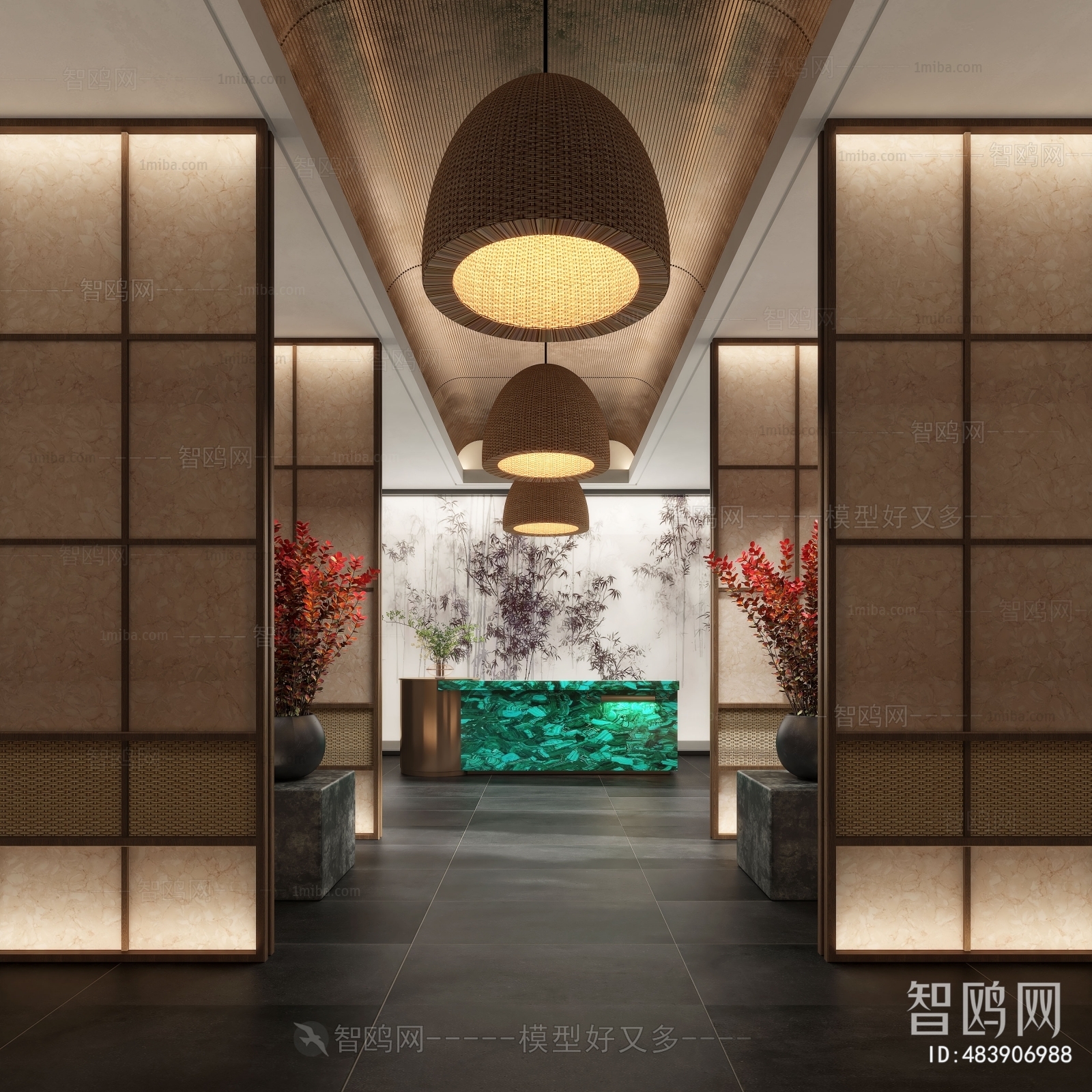 New Chinese Style Lobby Hall