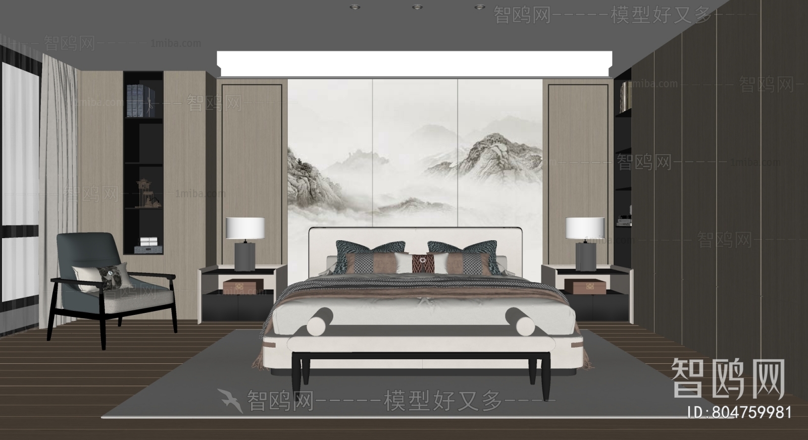 新中式禅意卧室