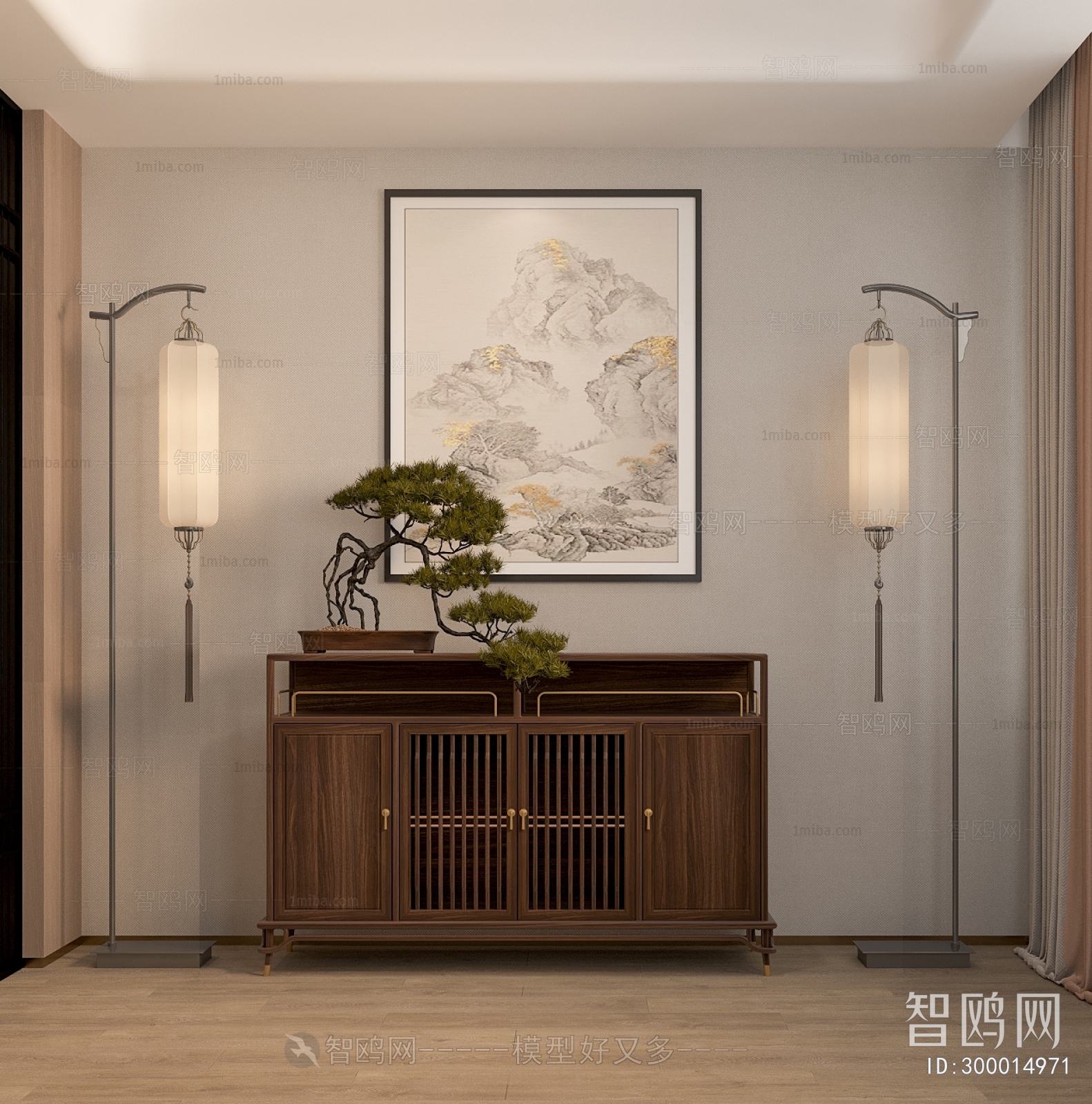 New Chinese Style Side Cabinet/Entrance Cabinet