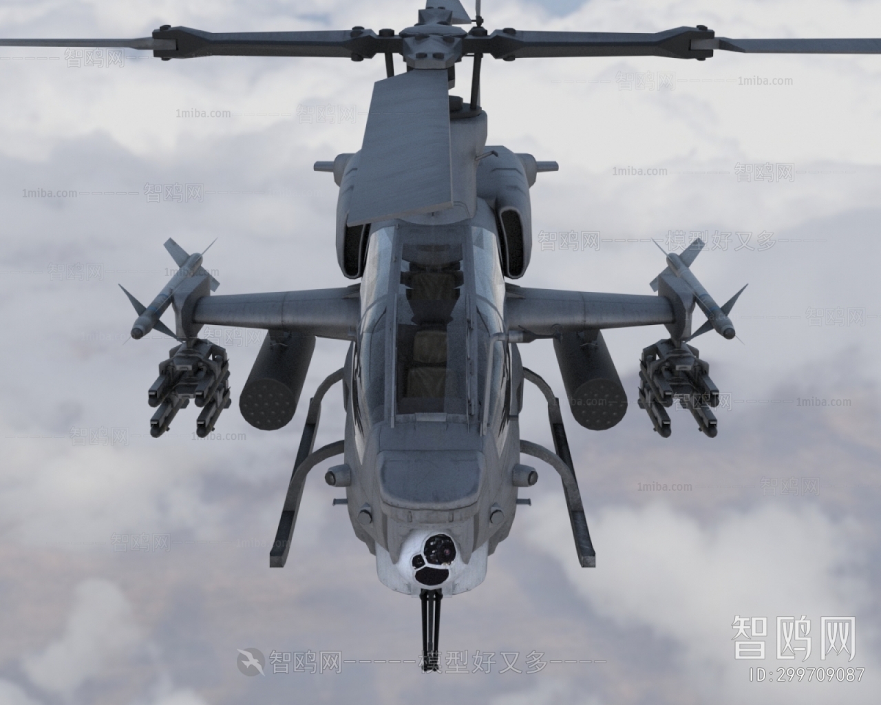 现代AH1Z蝰蛇武装直升机