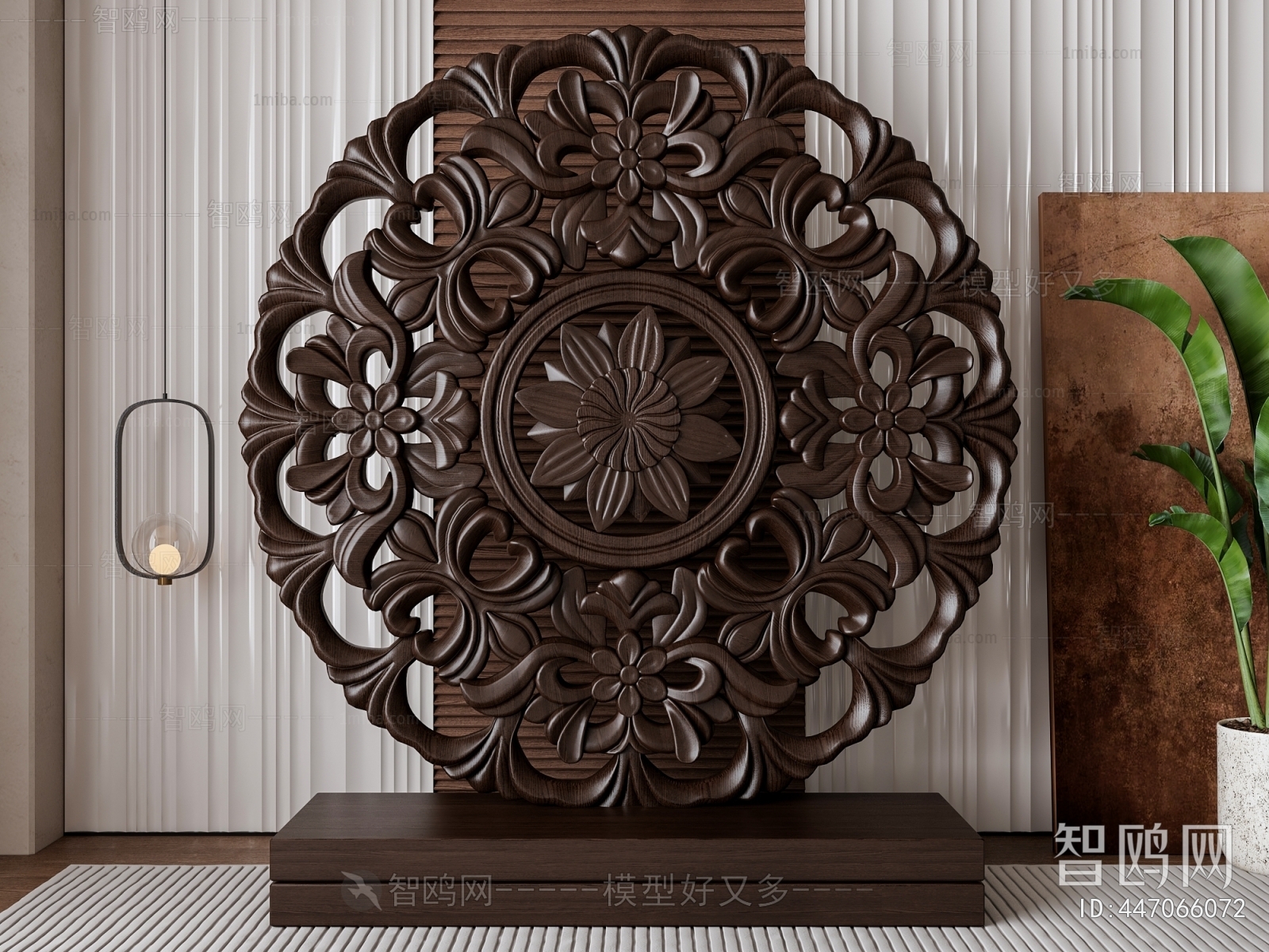 Retro Style Wooden Screen Partition