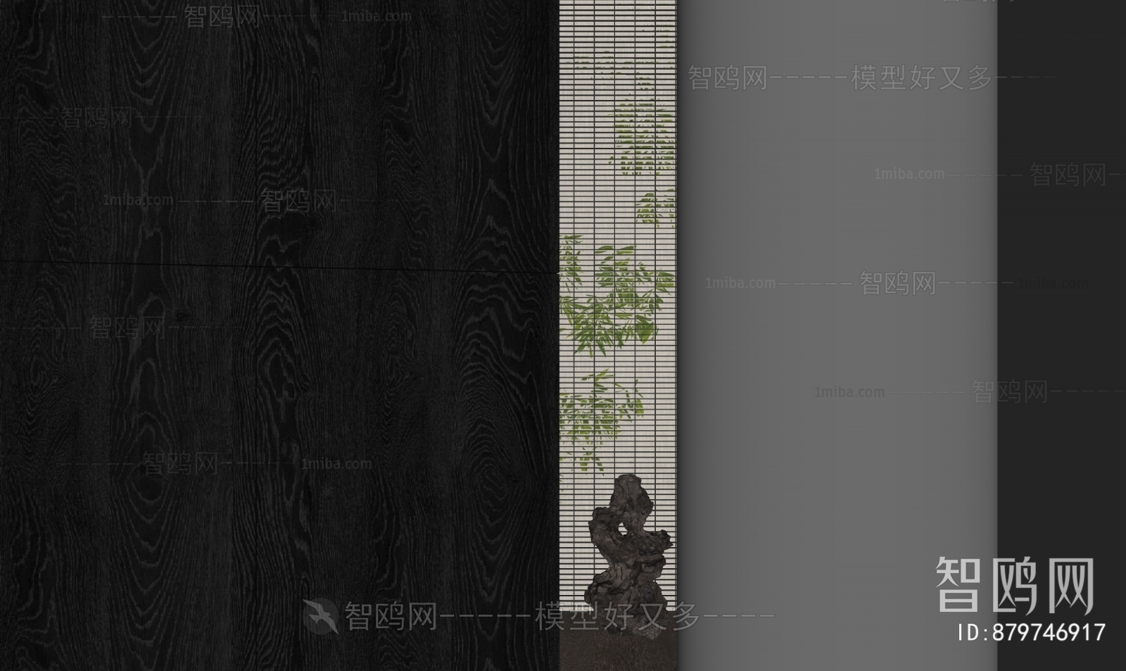 New Chinese Style Metal Screen Partition