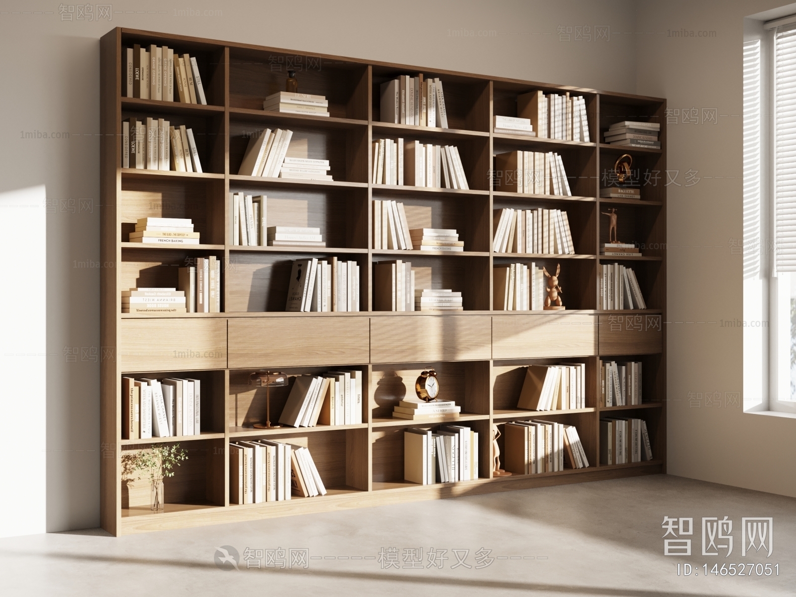 Modern Wabi-sabi Style Bookcase