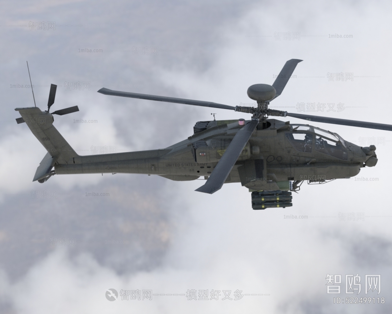 现代AH64武装直升机